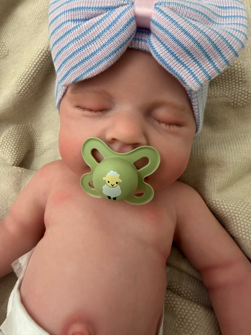 LUCINDA - Realistic 100% Silicone Reborn Baby Doll 47cm, Squishy & Floppy