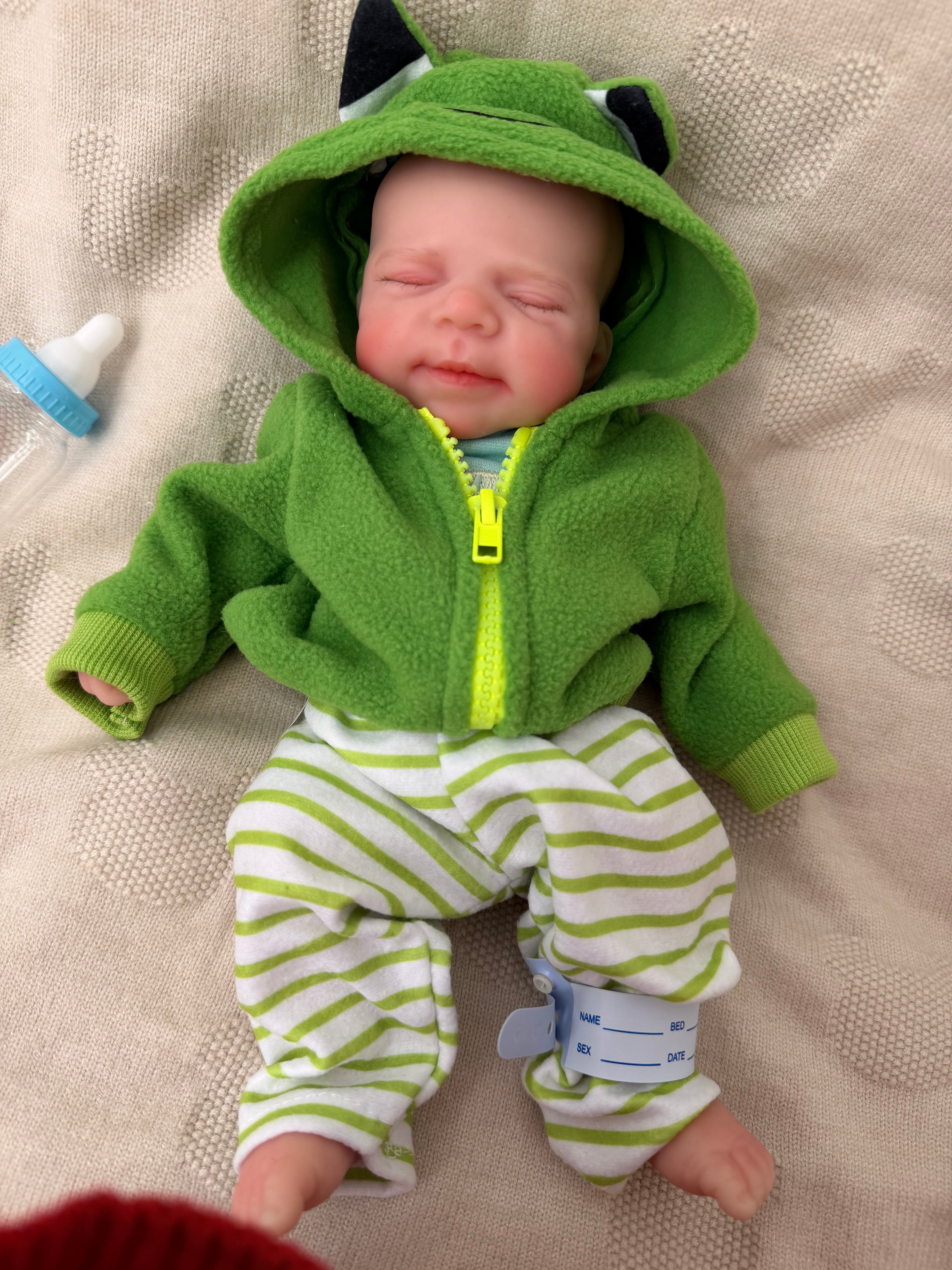 Mini JACK - Realistic 100% Silicone Reborn Baby Doll Boy 33cm, Squishy & Floppy