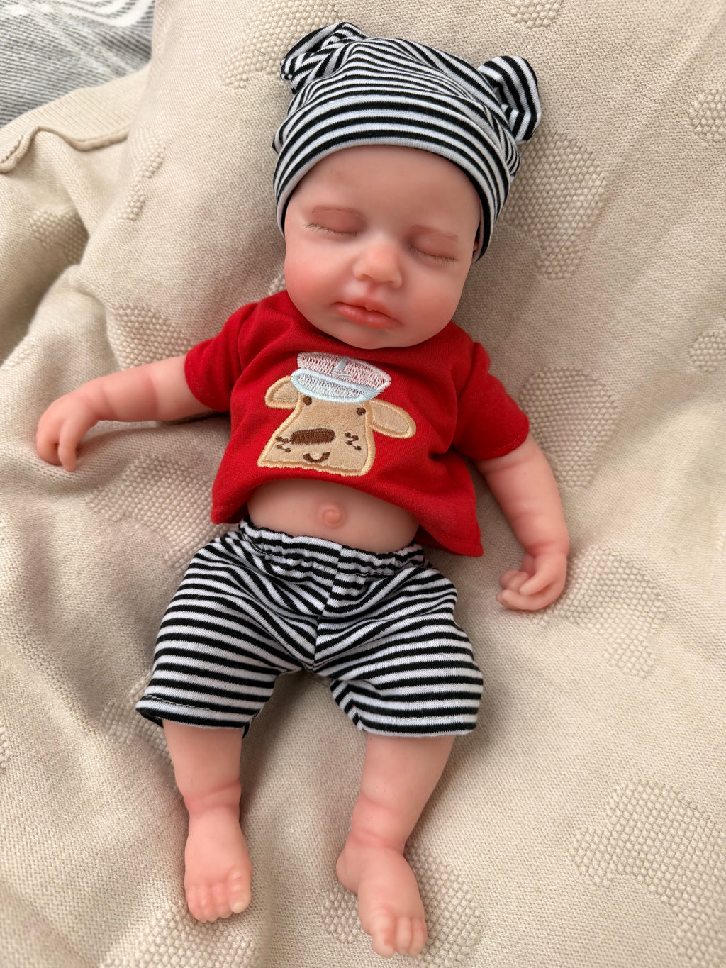 Mini LEO - Realistic 100% Silicone Reborn Baby Doll Boy 33cm, Squishy & Floppy