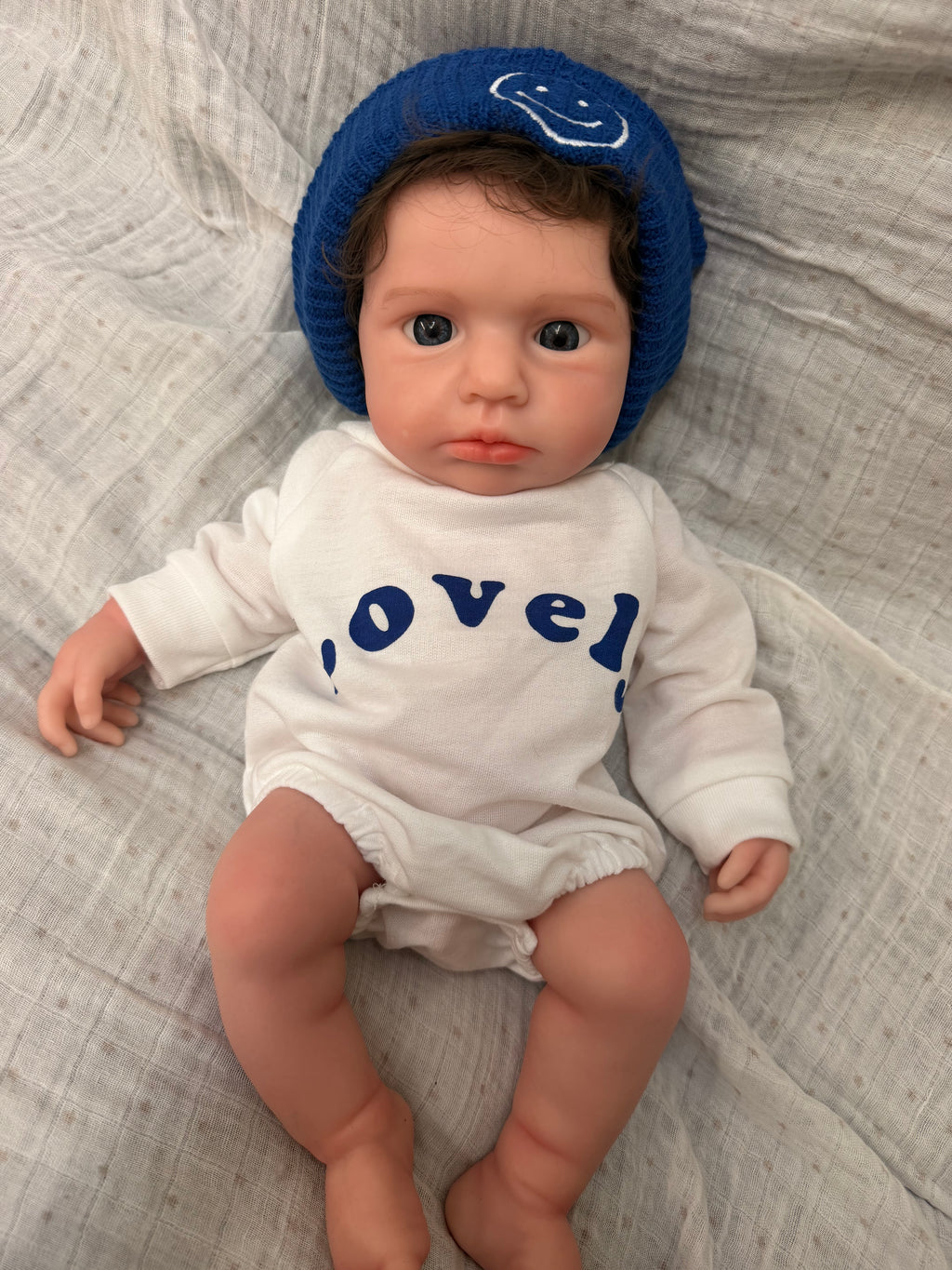 47cm Full Body Silicone Reborn Baby Boy with Hand-Rooted Nylon Hair – OLIVER | Dollsy