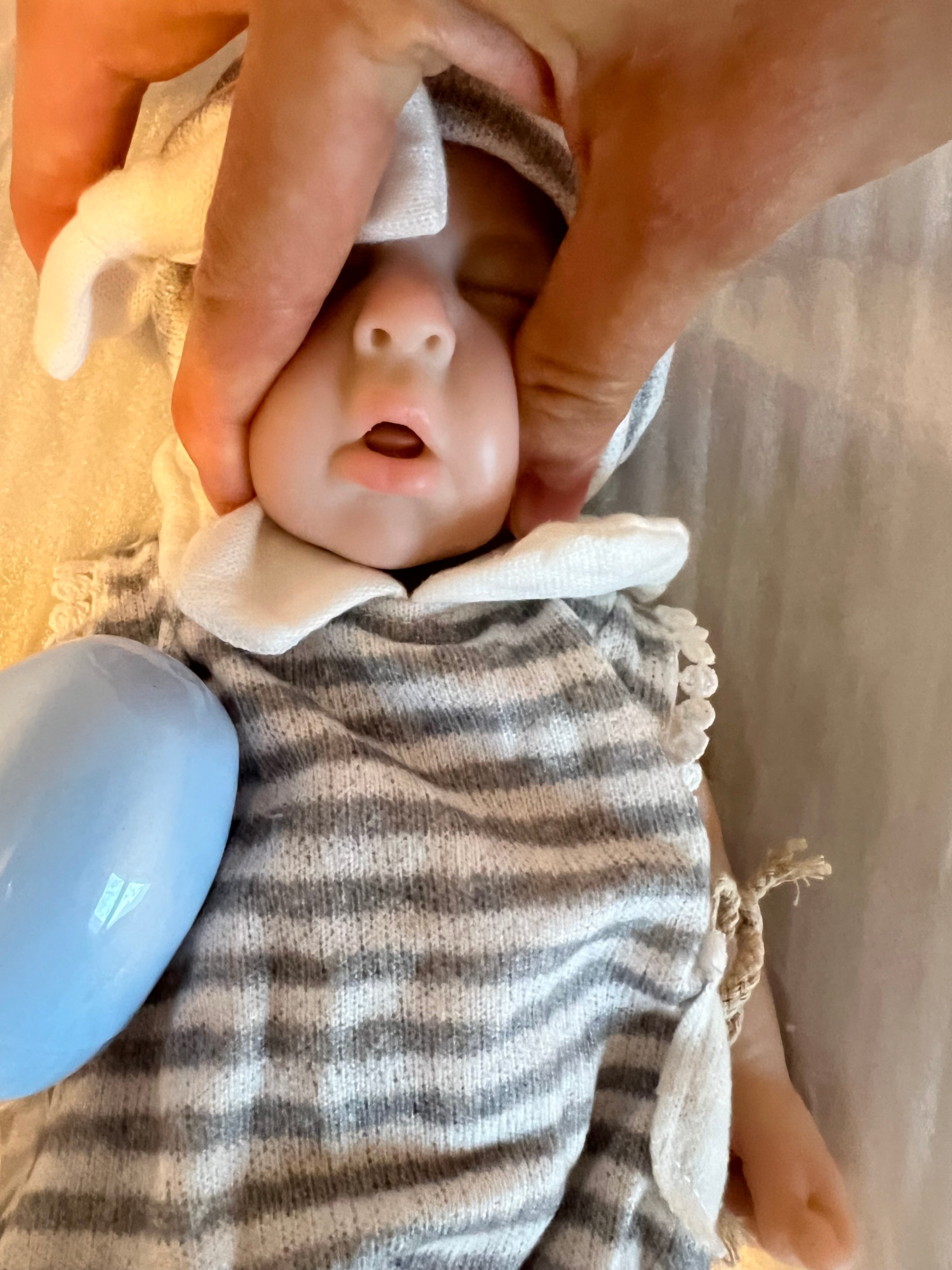 Realistic Silicone Baby Boy Doll – 33cm, Squishy & Floppy