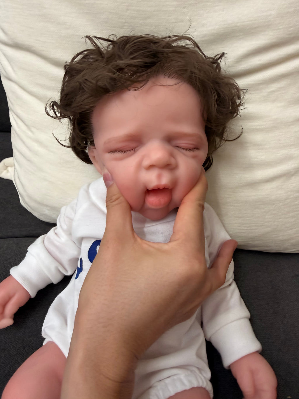 47cm Full Body Silicone Reborn Baby Boy with Hand-Rooted Nylon Hair – JACK | Dollsy