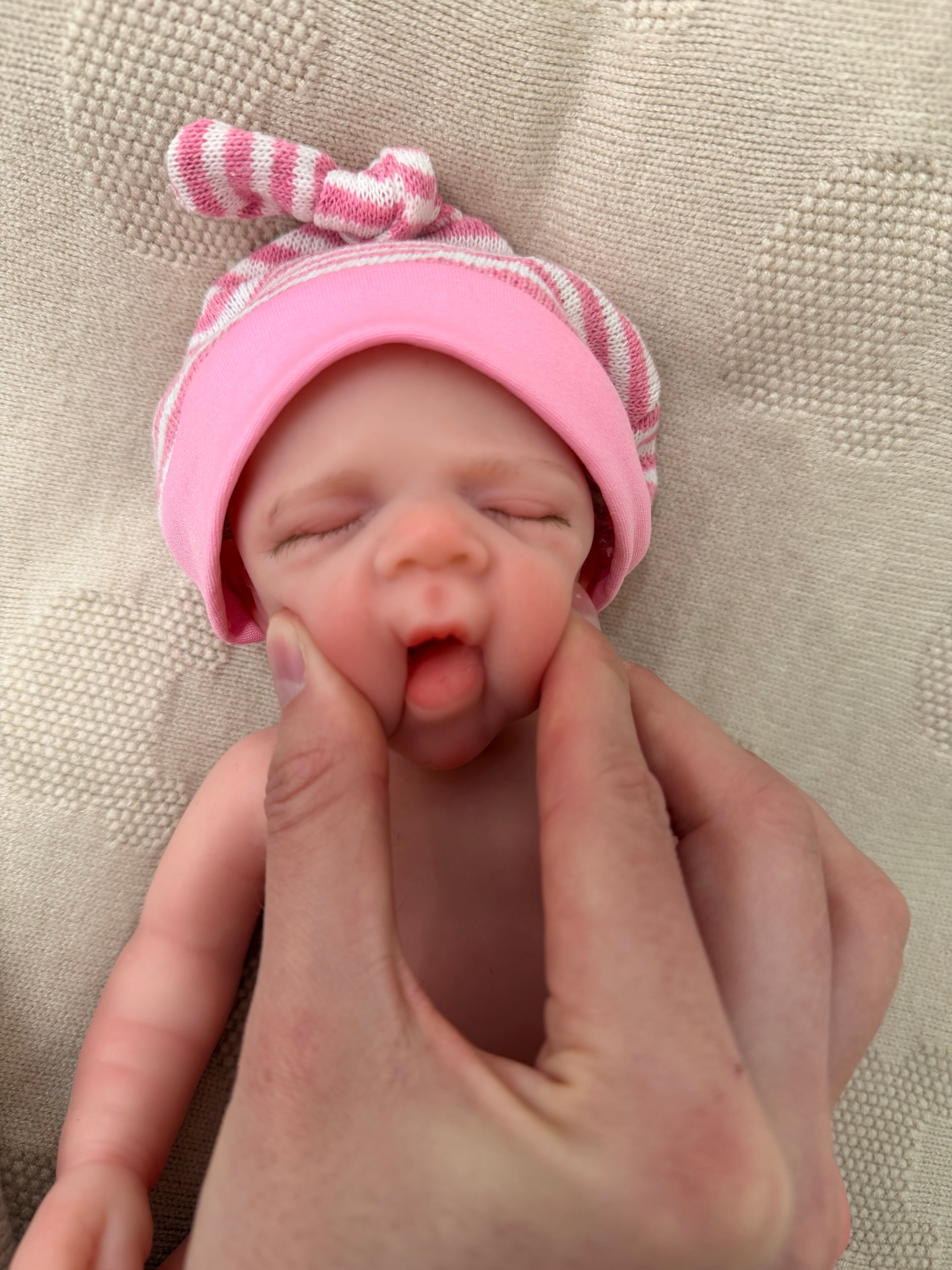 Mini MIA - Realistic 100% Silicone Reborn Baby Doll 33cm, Squishy & Floppy