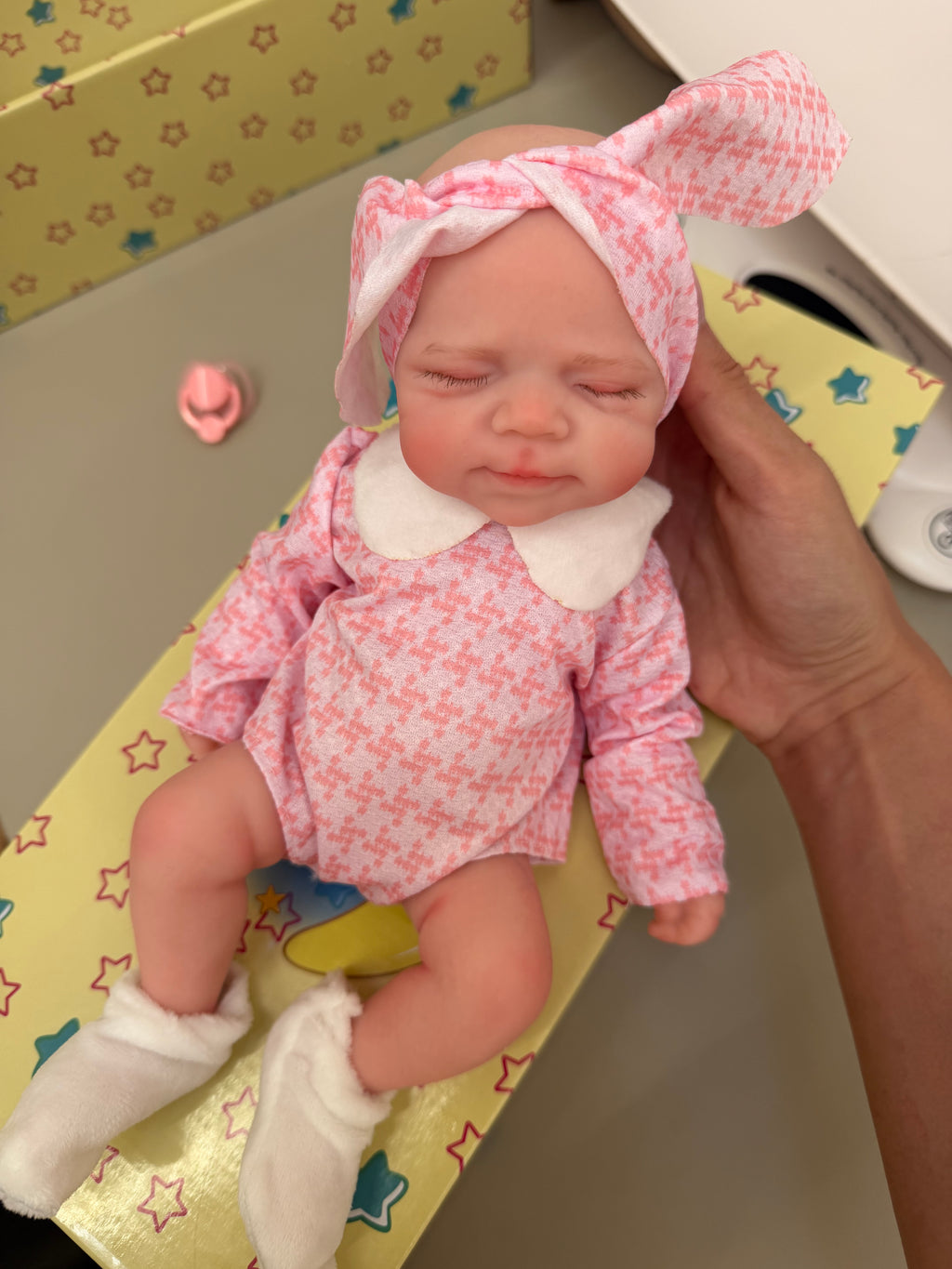 Mini MIA - Realistic 100% Silicone Reborn Baby Doll 33cm, Squishy & Floppy