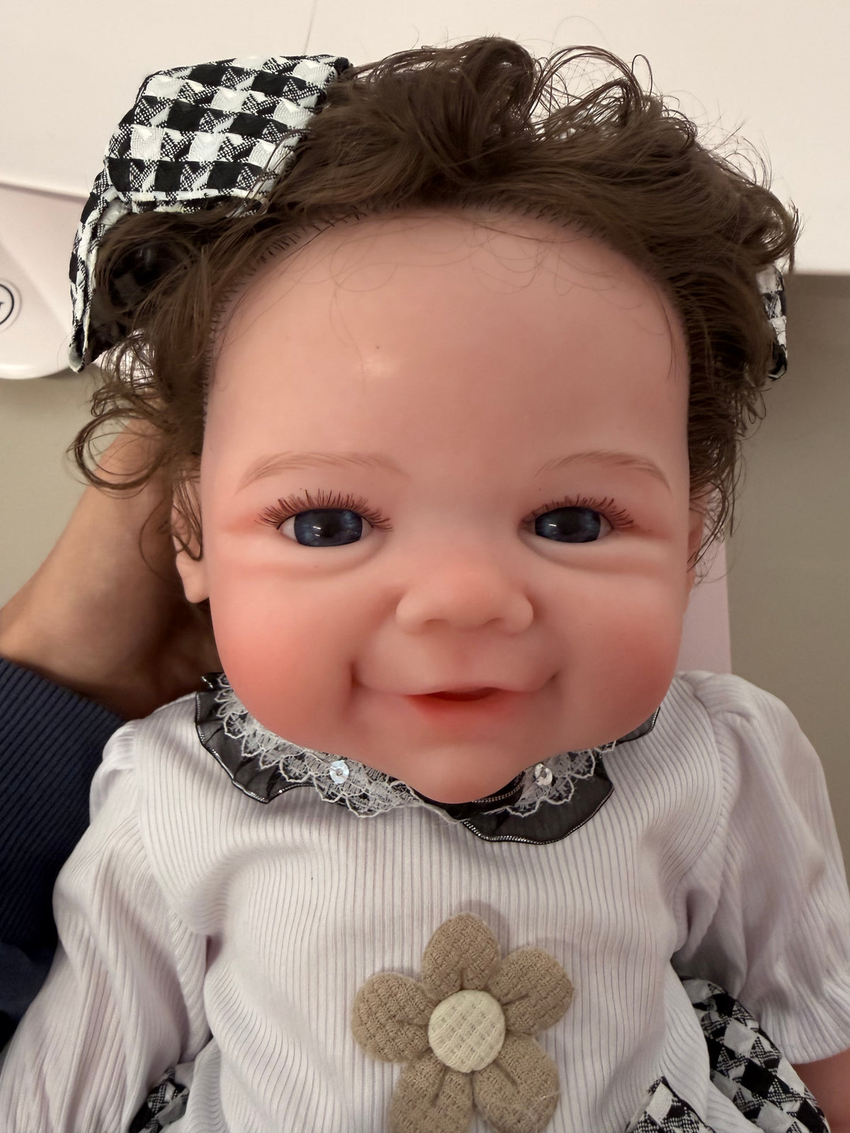 47cm Full Body Silicone Reborn Baby Girl with Rooted Nylon Hair – ROMI | Dollsy