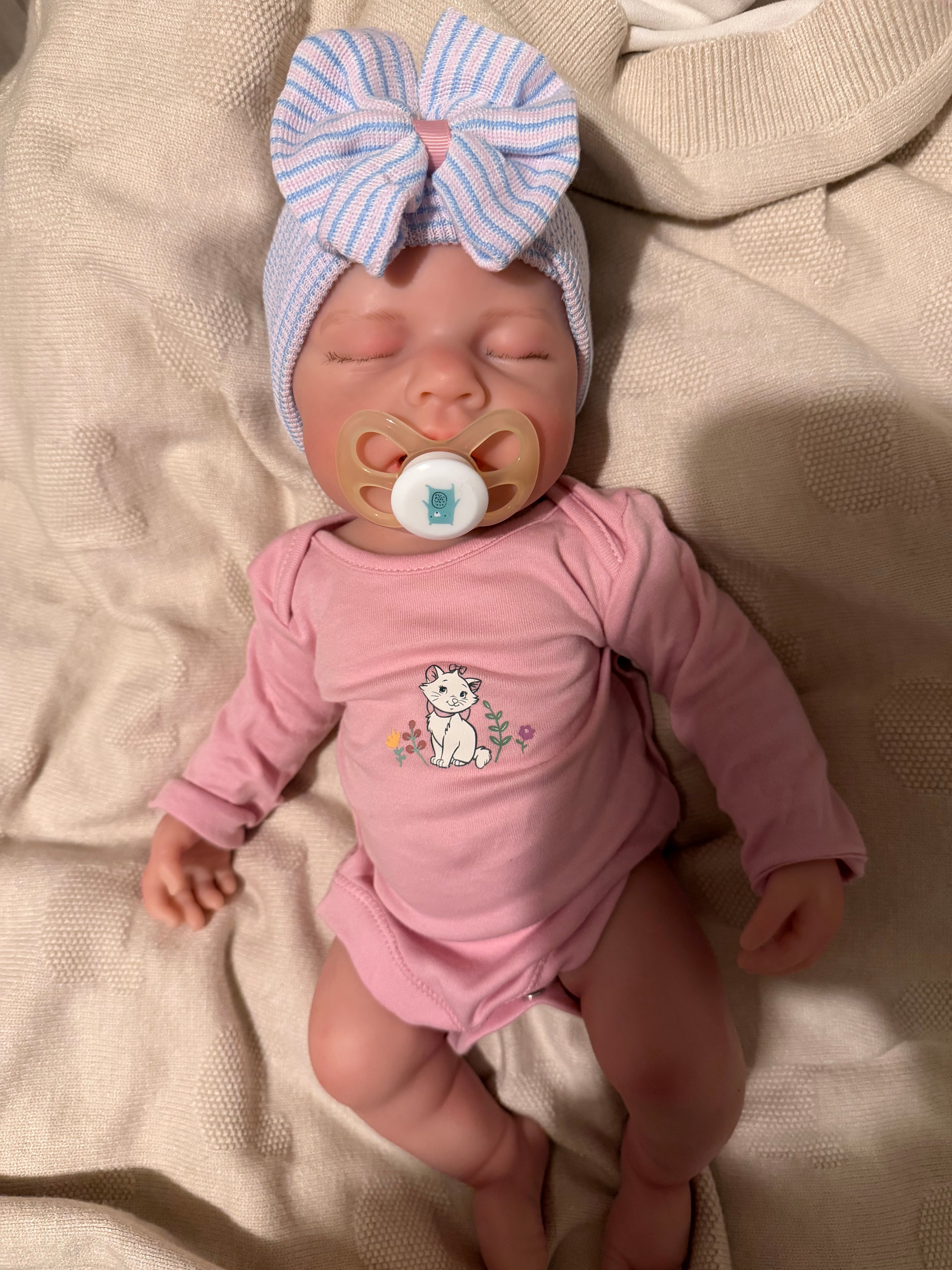 LUCINDA - Realistic 100% Silicone Reborn Baby Doll 47cm, Squishy & Floppy