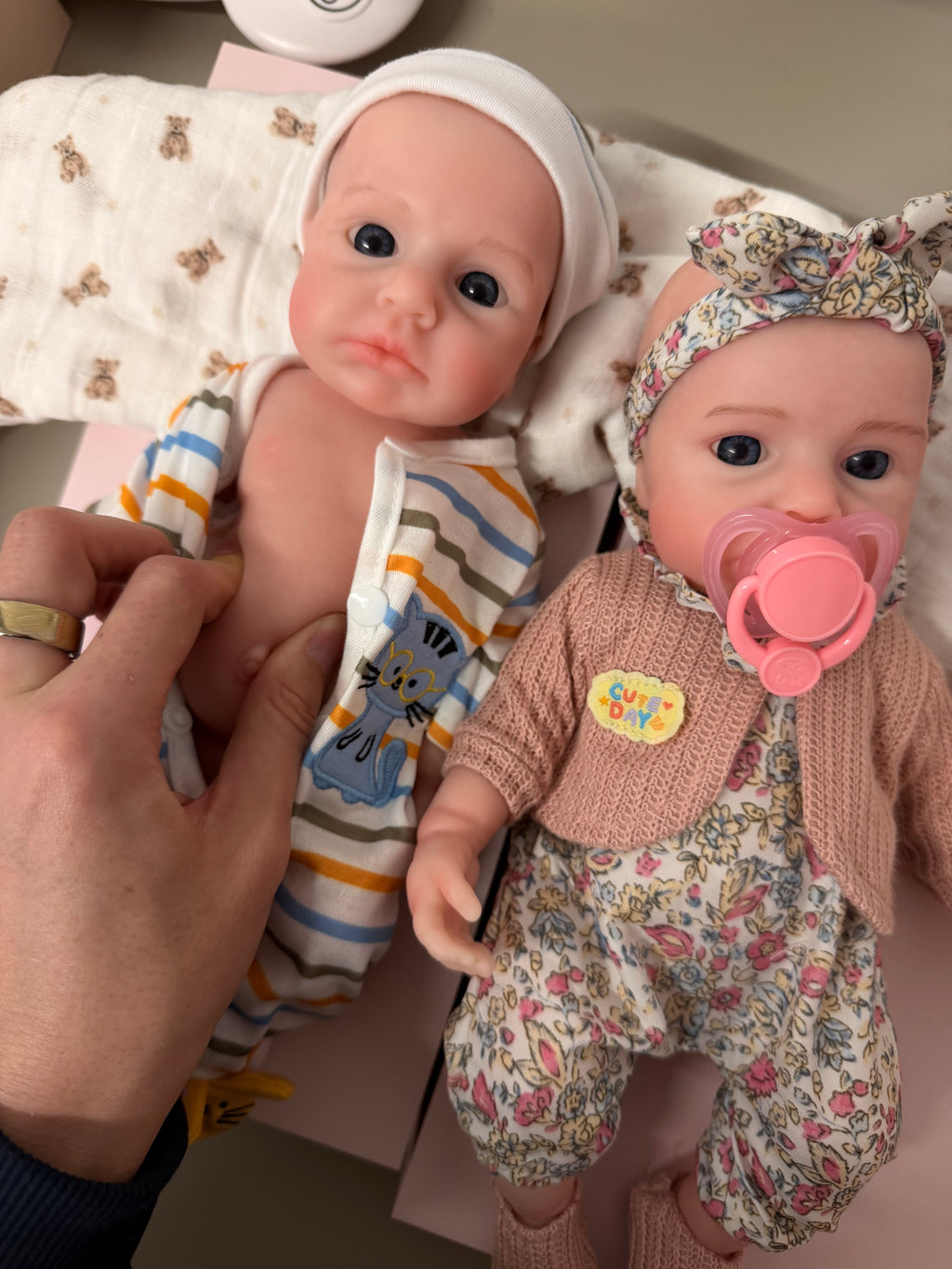 33cm Full Body Silicone Reborn Baby Boy & Girl – Mini ARLO & Mini KELLSY | Dollsy