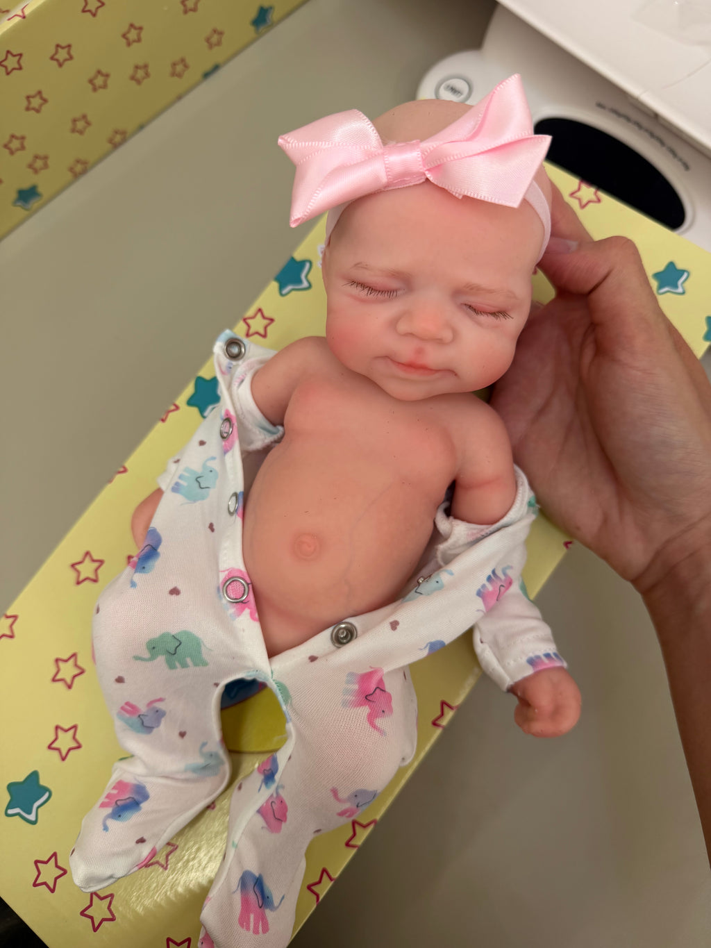 Mini MIA - Realistic 100% Silicone Reborn Baby Doll 33cm, Squishy & Floppy