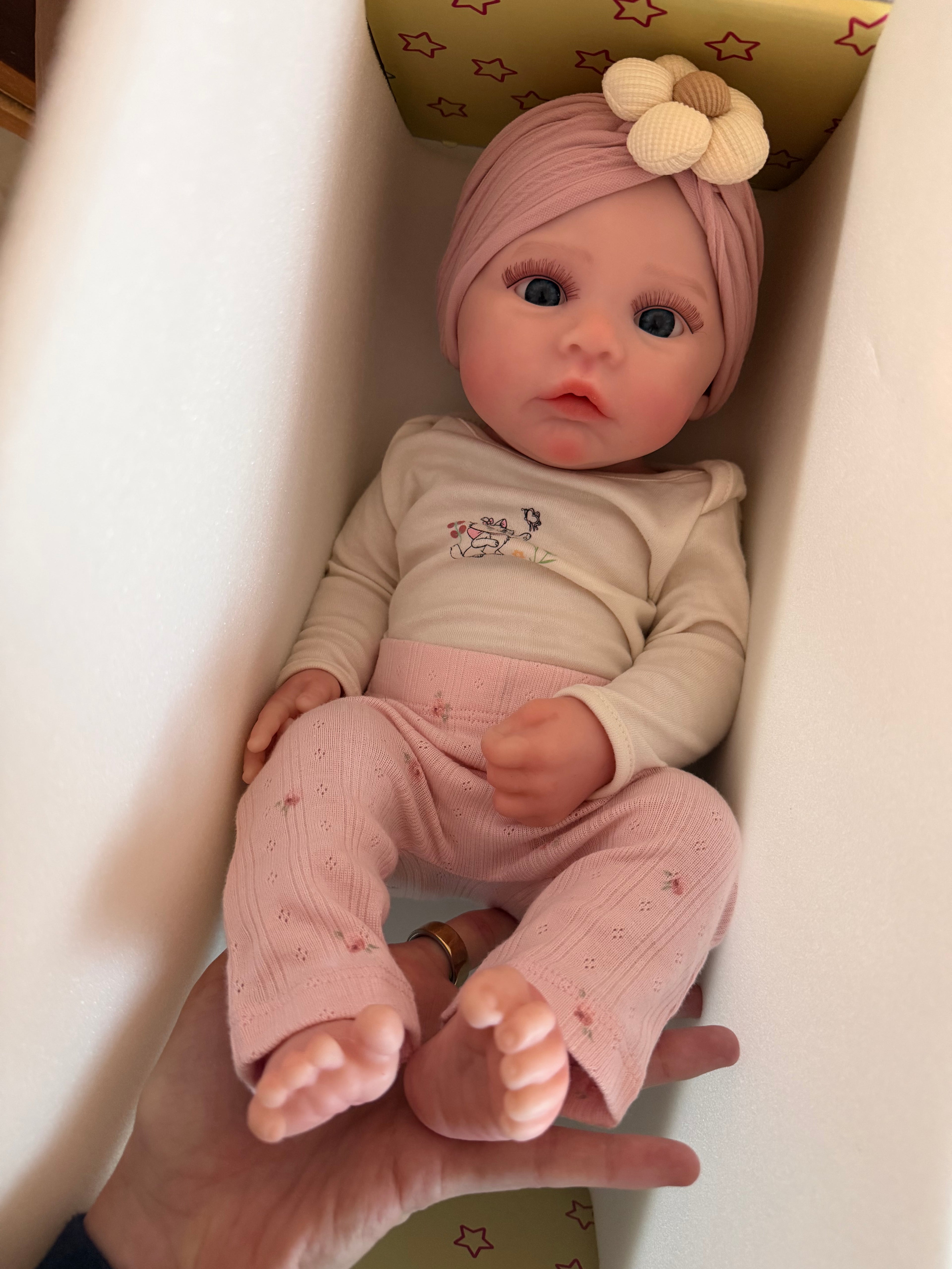 KIM - Realistic 100% Silicone Reborn Baby Doll 47cm, Squishy & Floppy