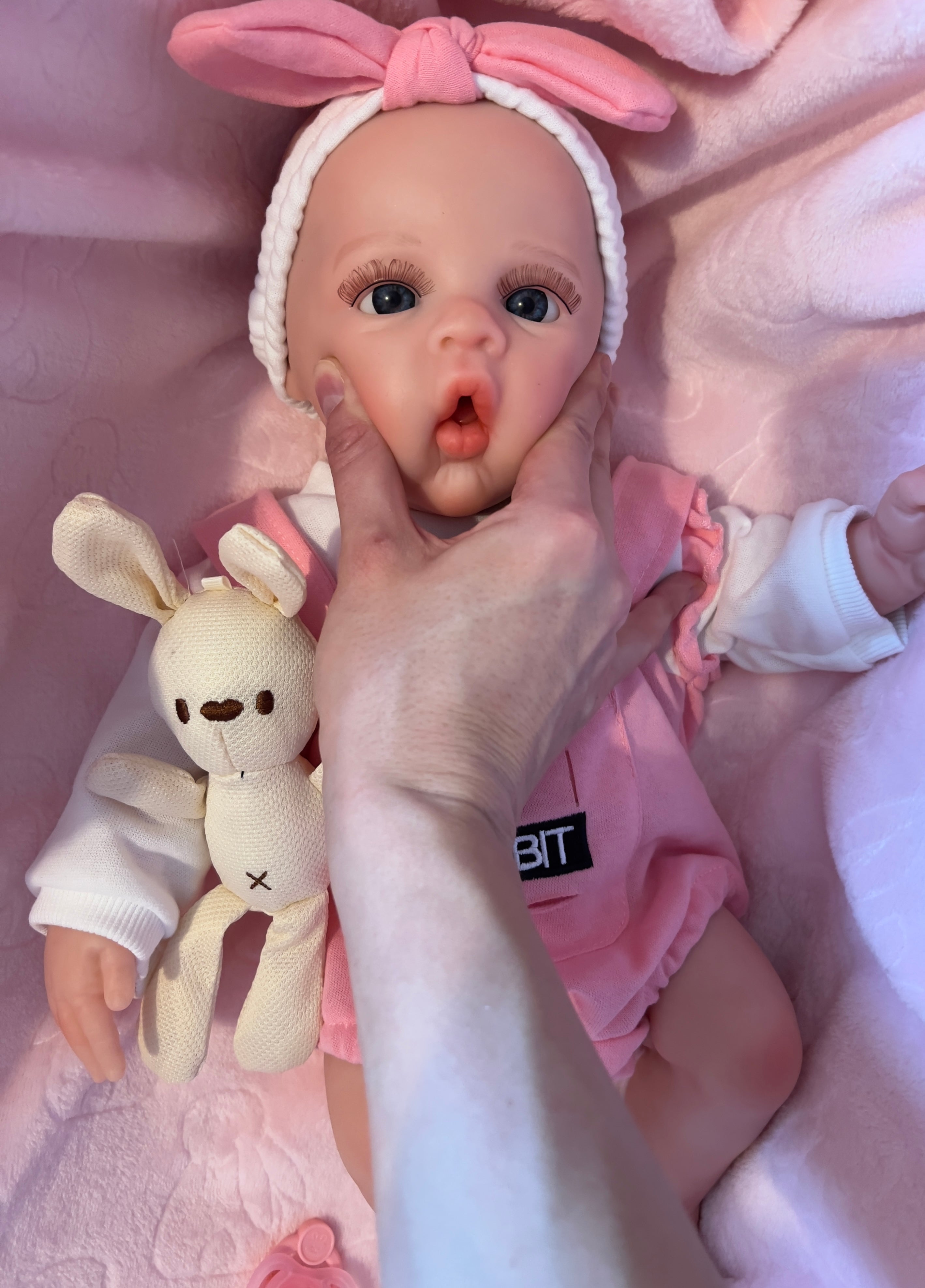 KIM - Realistic 100% Silicone Reborn Baby Doll 47cm, Squishy & Floppy