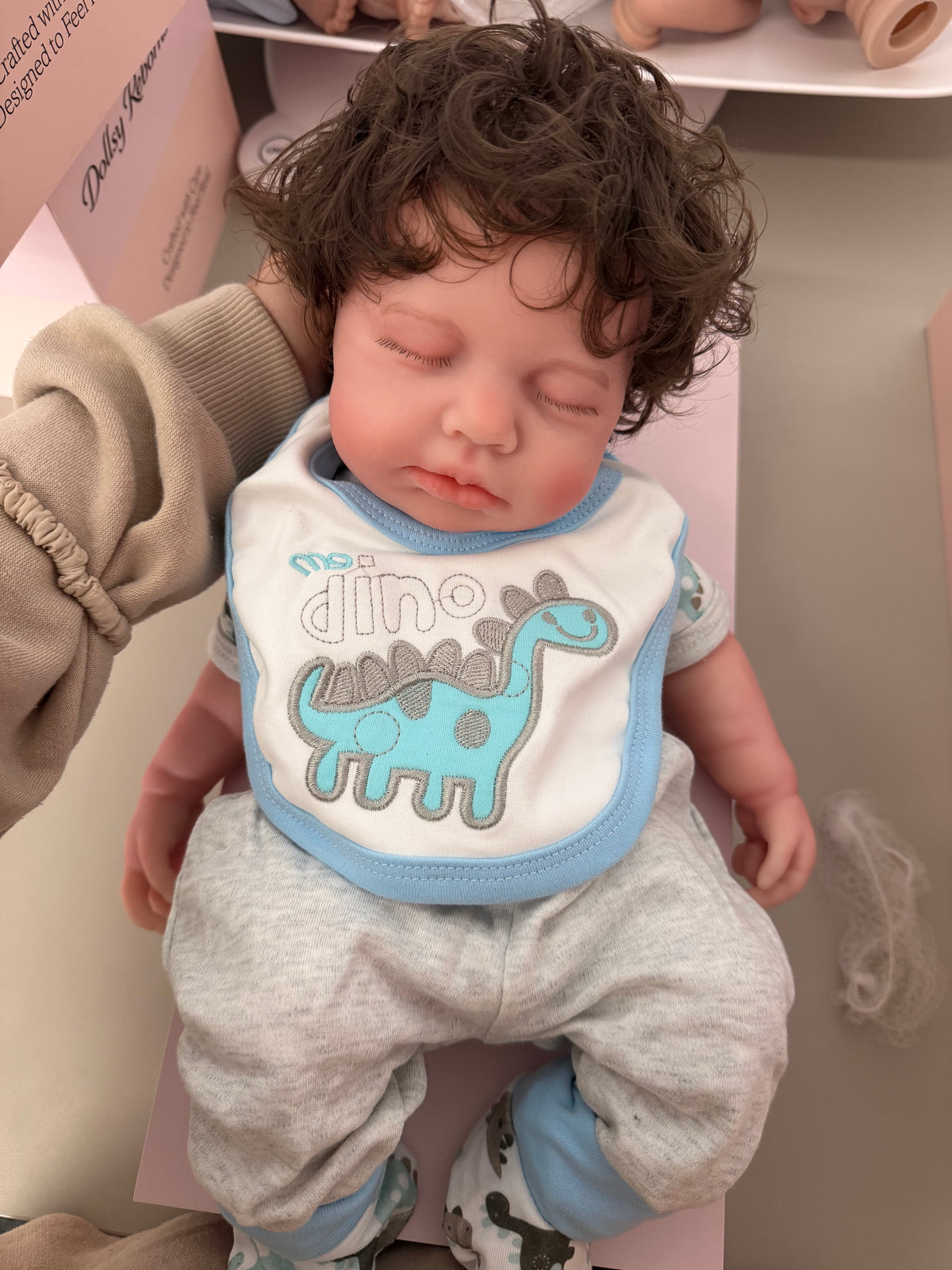 47cm Full Body Silicone Reborn Baby Boy with Hand-Rooted Nylon Hair – LEO | Dollsy