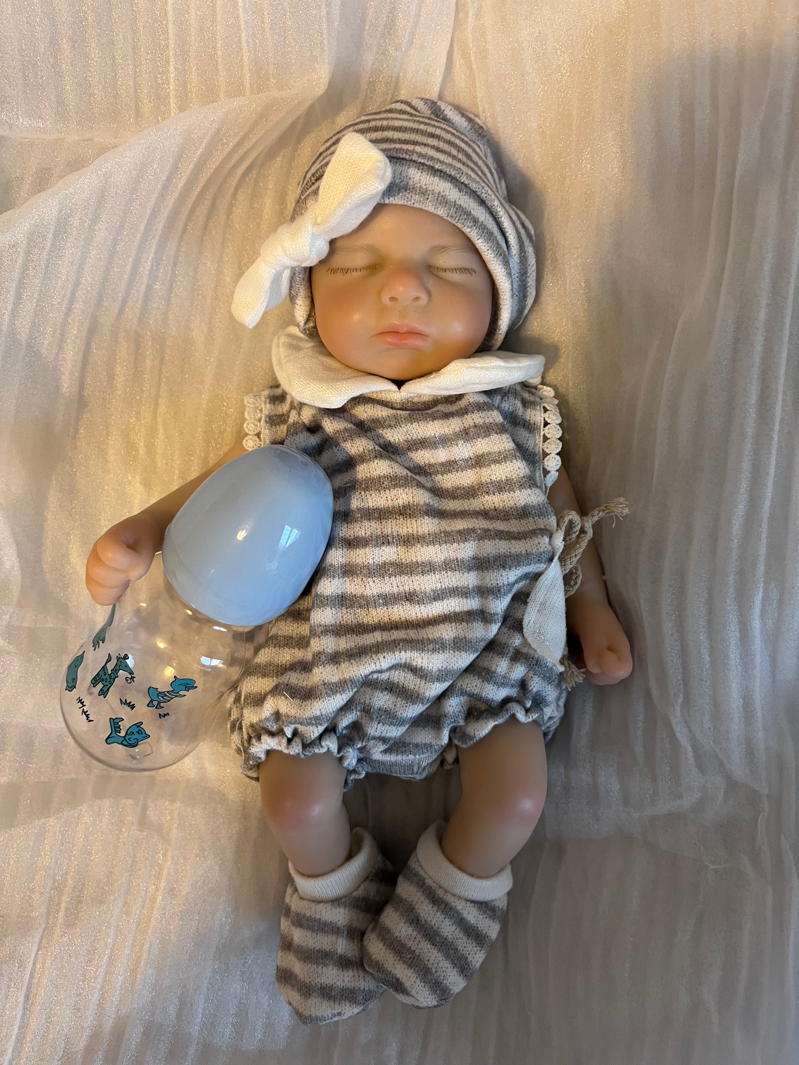 Realistic Silicone Baby Boy Doll – 33cm, Squishy & Floppy