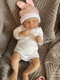 Realistic Reborn Baby Doll – 47cm Soft Cloth Body with Vinyl Limbs & Accessories