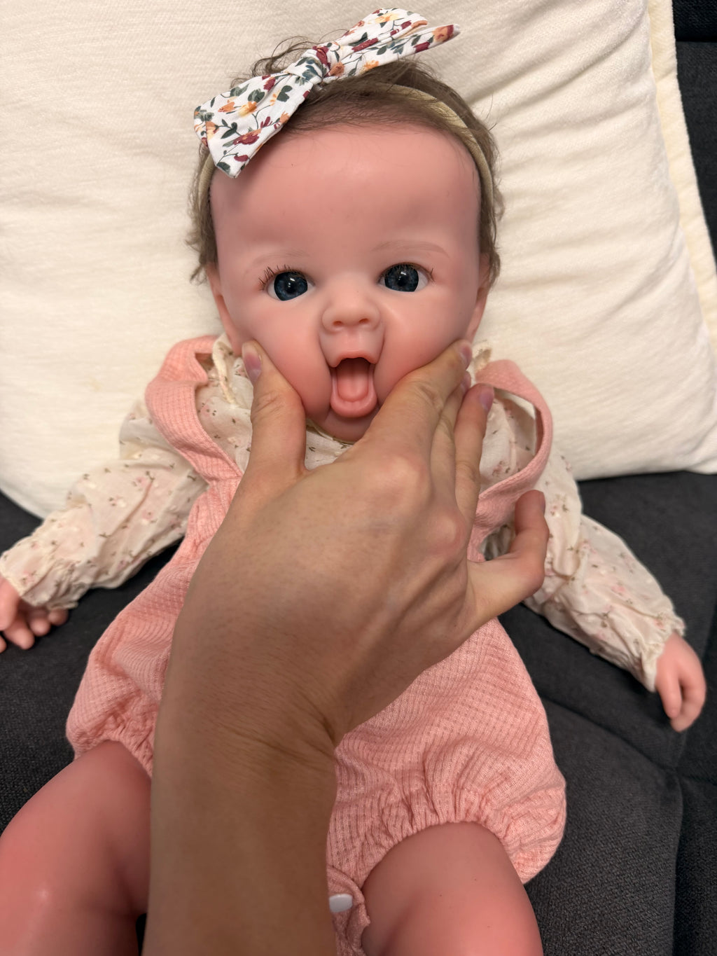 50cm Full Body Silicone Reborn Baby Girl with Hand-Rooted Mohair Hair – BLAKE | Dollsy