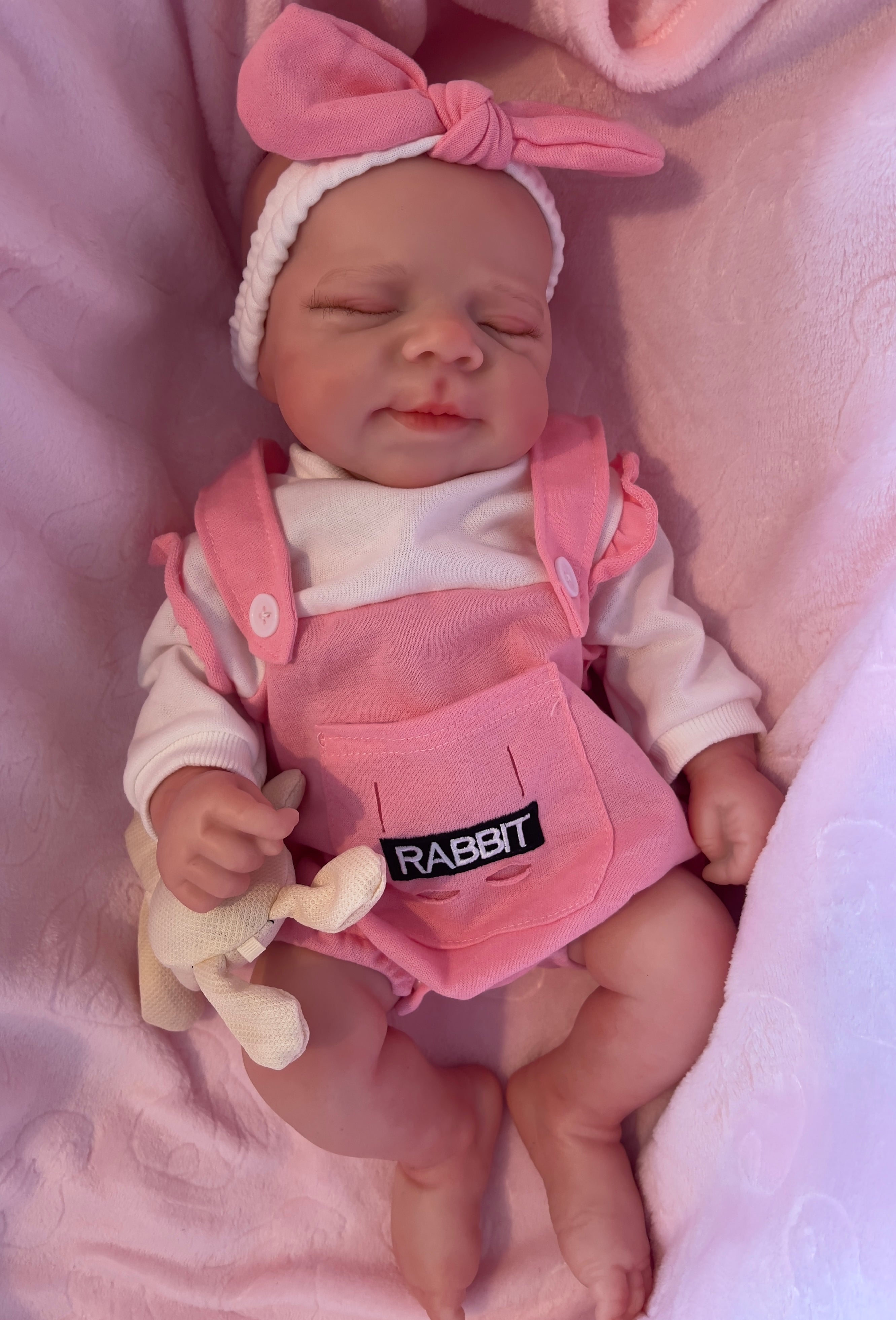 MIA - Realistic 100% Silicone Reborn Baby Doll 47cm, Squishy & Floppy