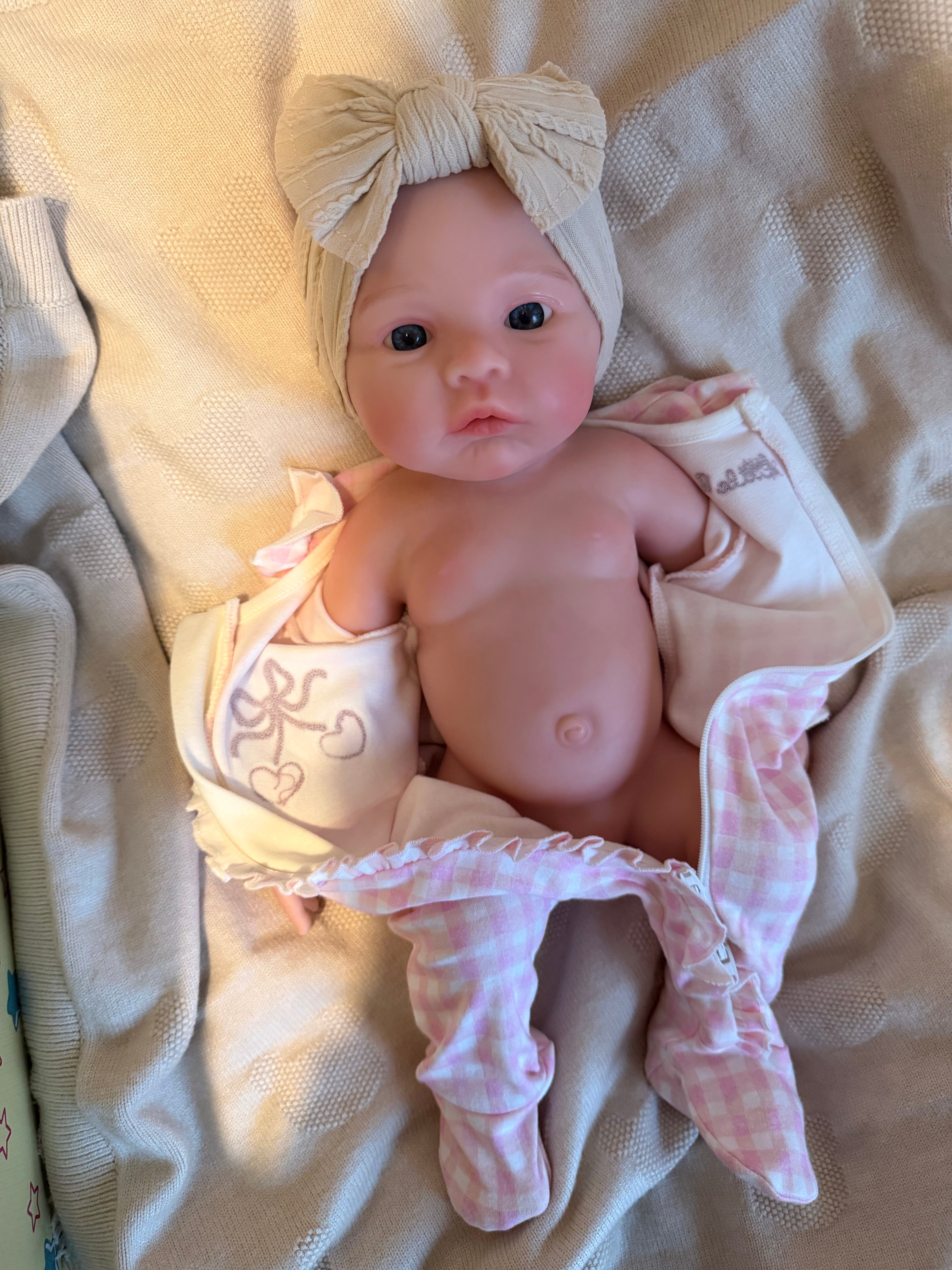 ARIA - Realistic 100% Silicone Reborn Baby Doll 47cm, Squishy & Floppy