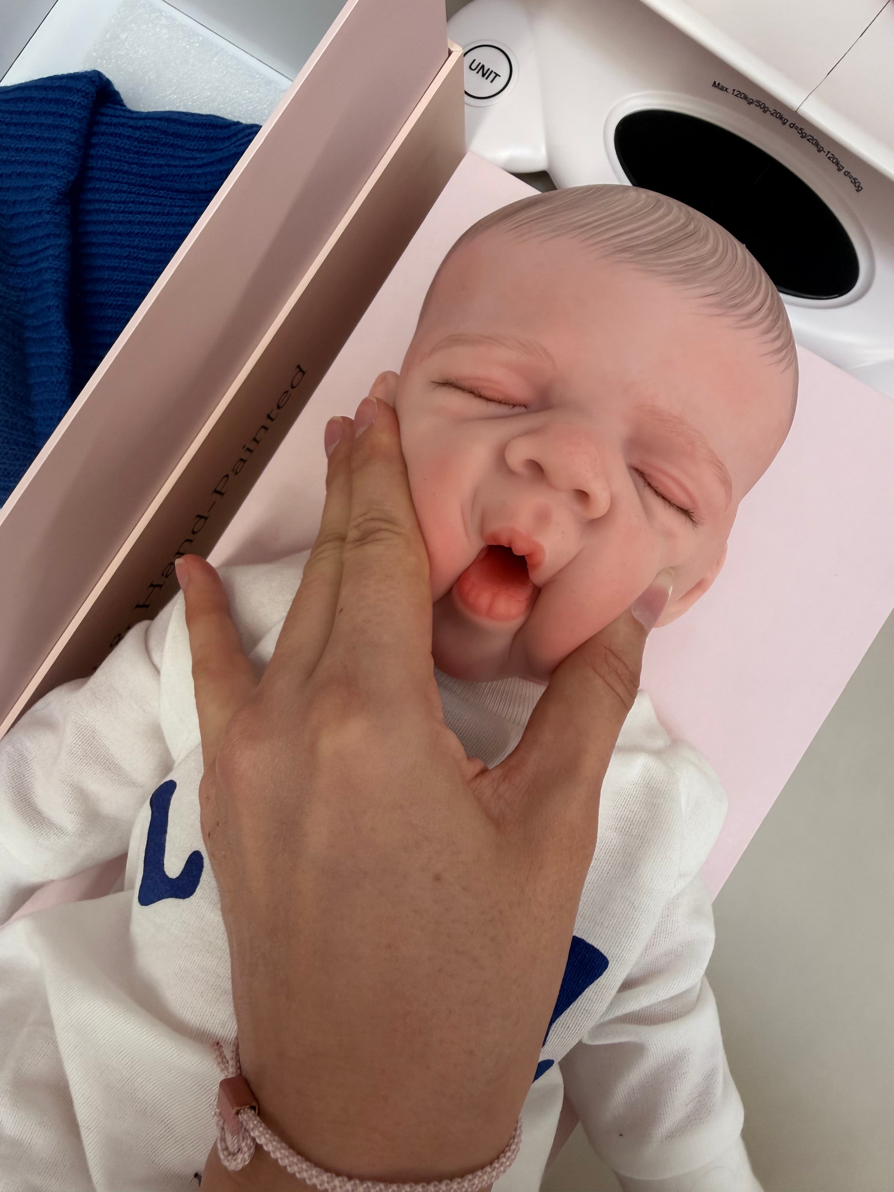 47cm Full Body Silicone Reborn Baby Boy with Painted Hair – JACK | Dollsy
