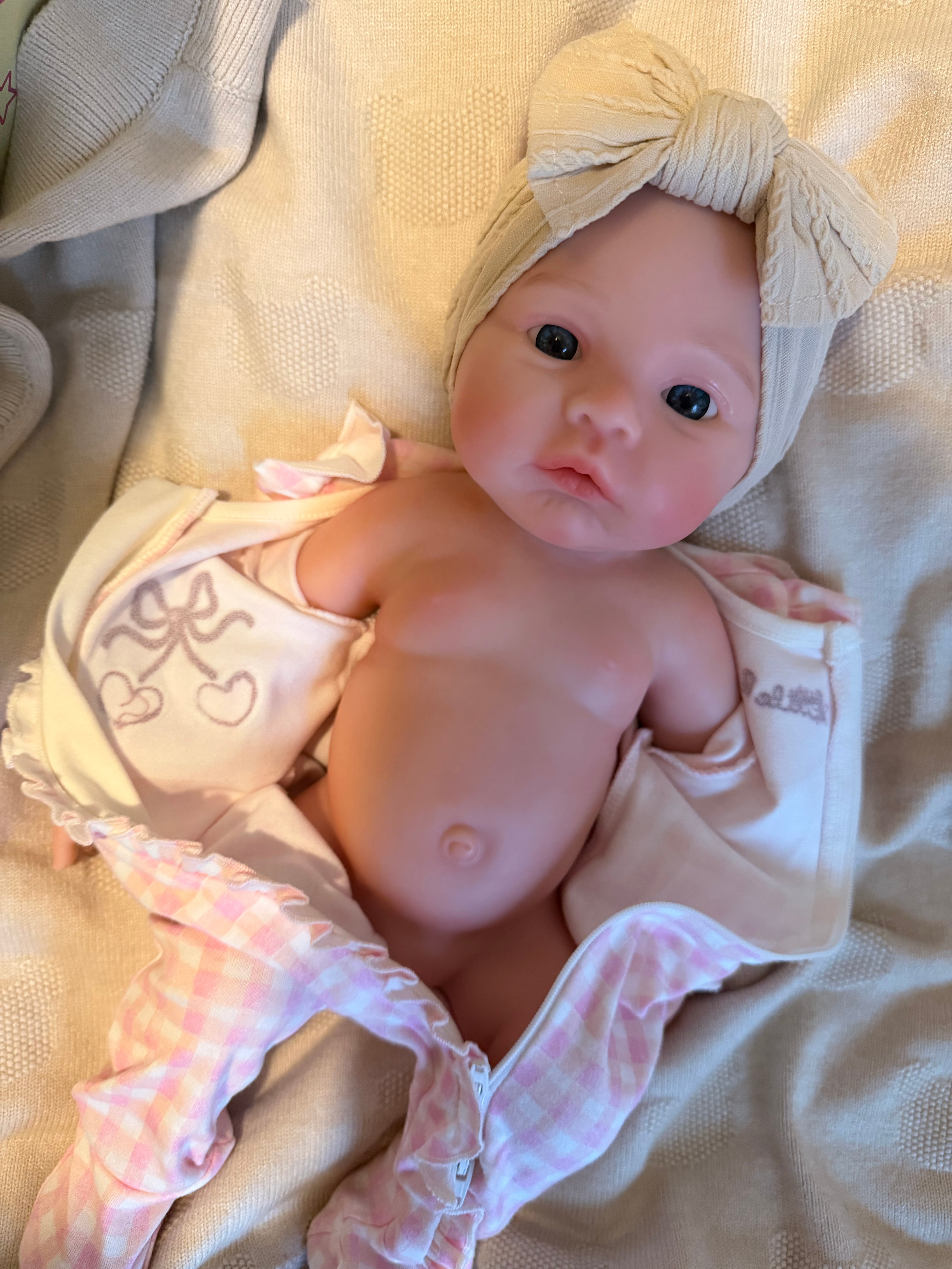 ARIA - Realistic 100% Silicone Reborn Baby Doll 47cm, Squishy & Floppy