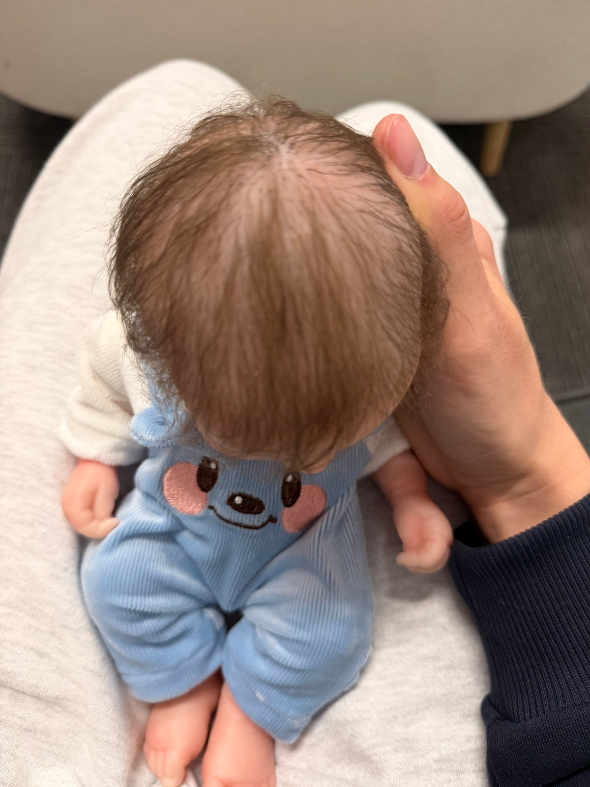 33cm Full Body Silicone Reborn Baby Boy with Hand-Rooted Mohair Hair – Mini JACK | Dollsy