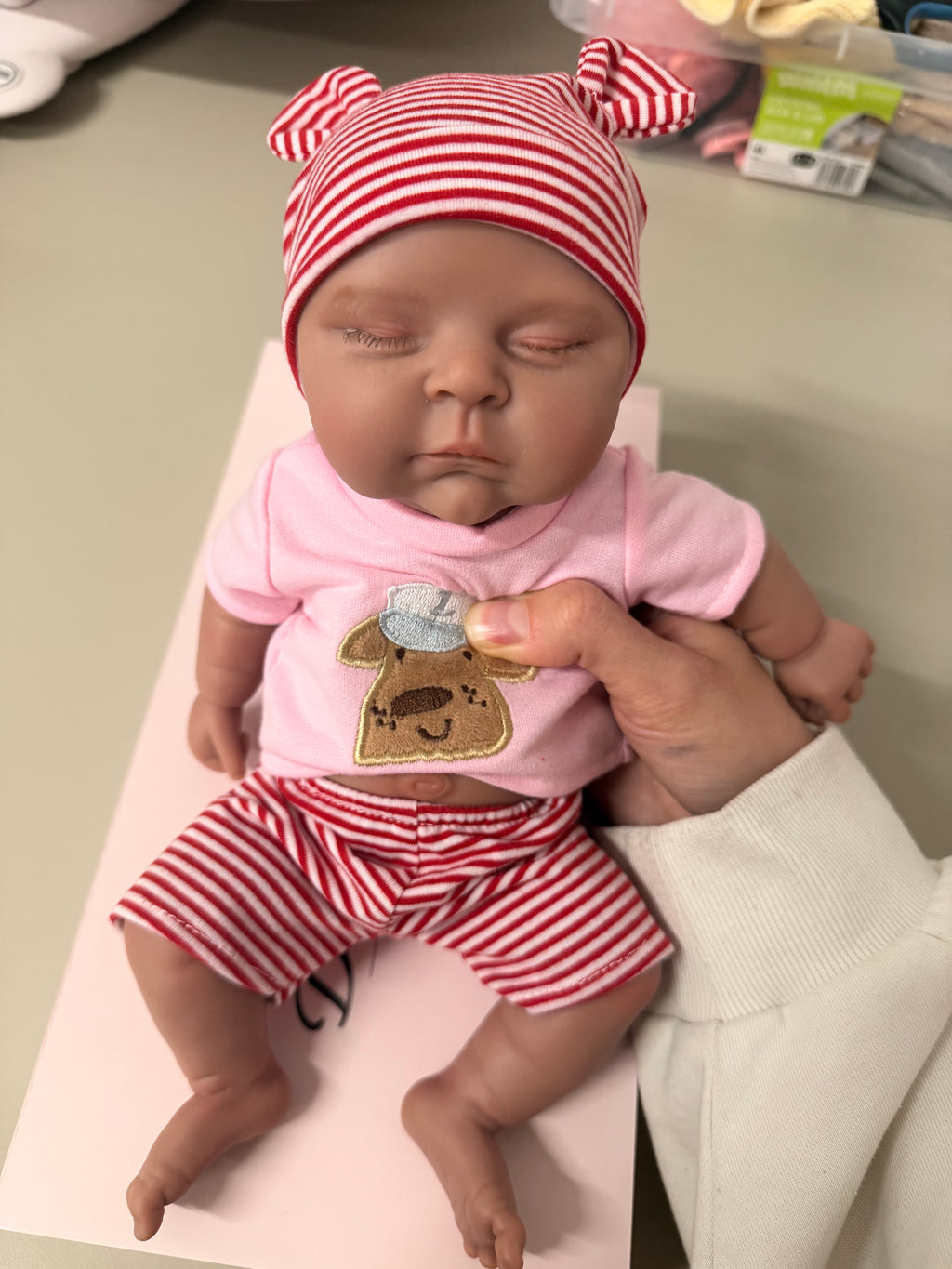 33cm Full Body Silicone Reborn Baby Girl – Mini SUNNY (Dark Skin)| Dollsy