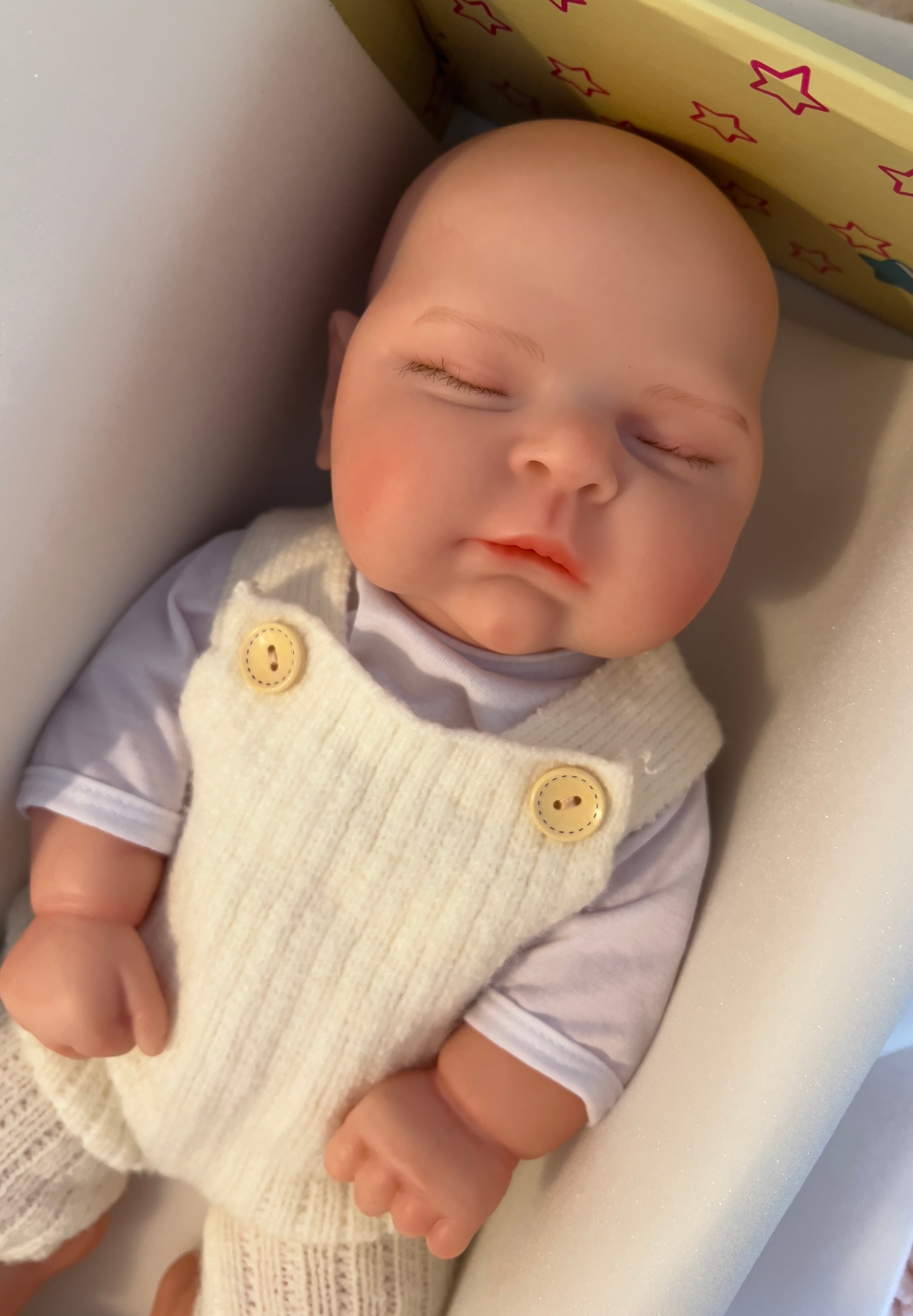 SUNNY - Realistic 100% Silicone Reborn Baby Doll 47cm, Squishy & Floppy