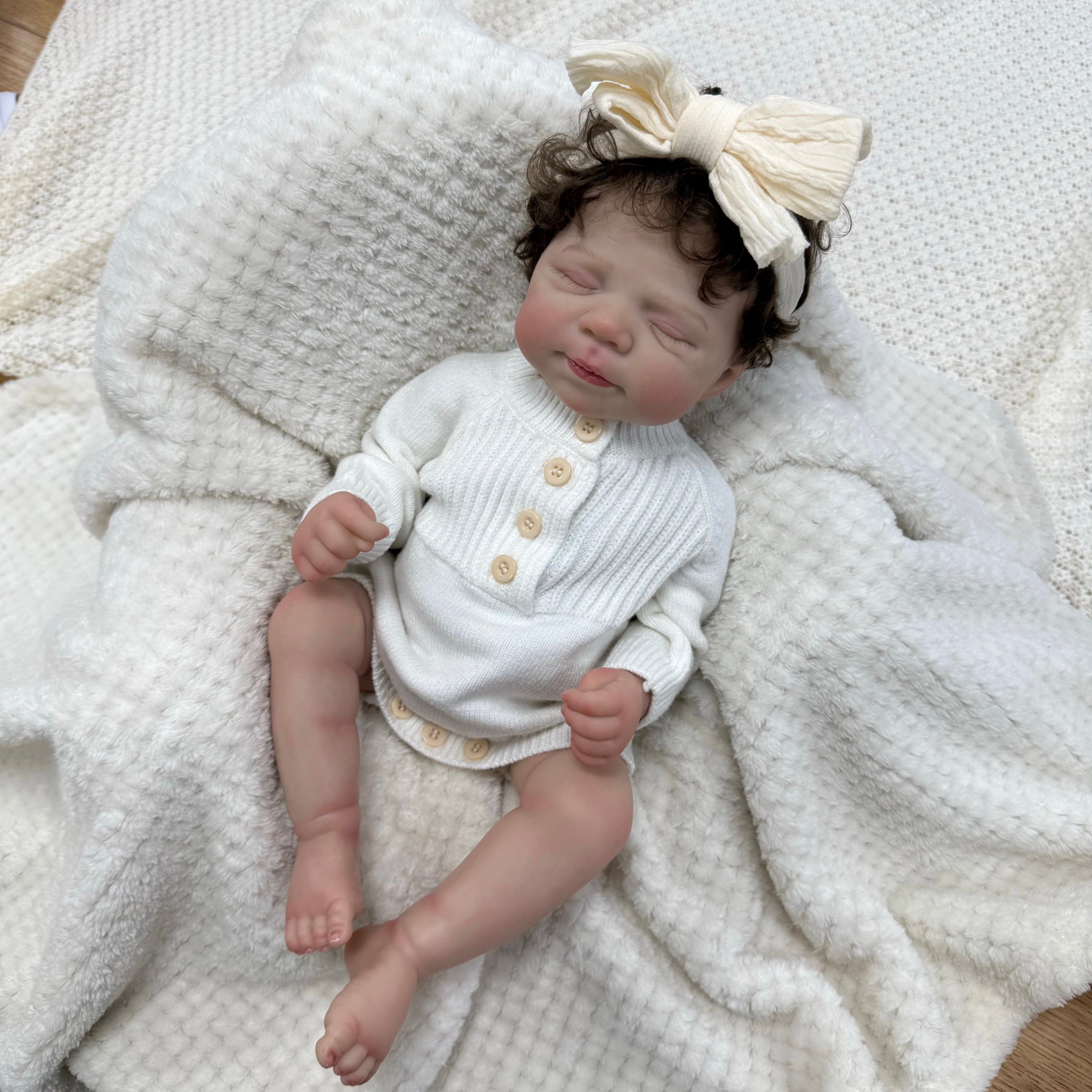 Realistic Full Vinyl Reborn Style Baby Girl – 47cm with Accessories
