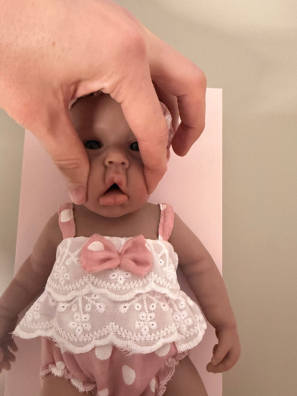 33cm Full Body Silicone Reborn Baby Girl – Mini KELLSY (Dark Skin)| Dollsy