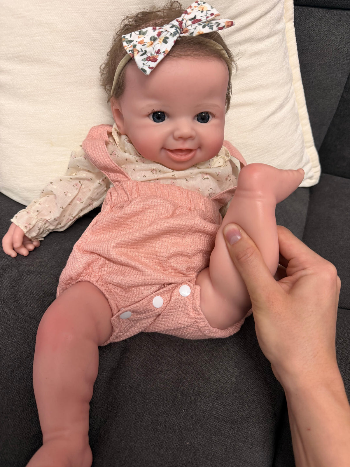 50cm Full Body Silicone Reborn Baby Girl with Hand-Rooted Mohair Hair – BLAKE | Dollsy