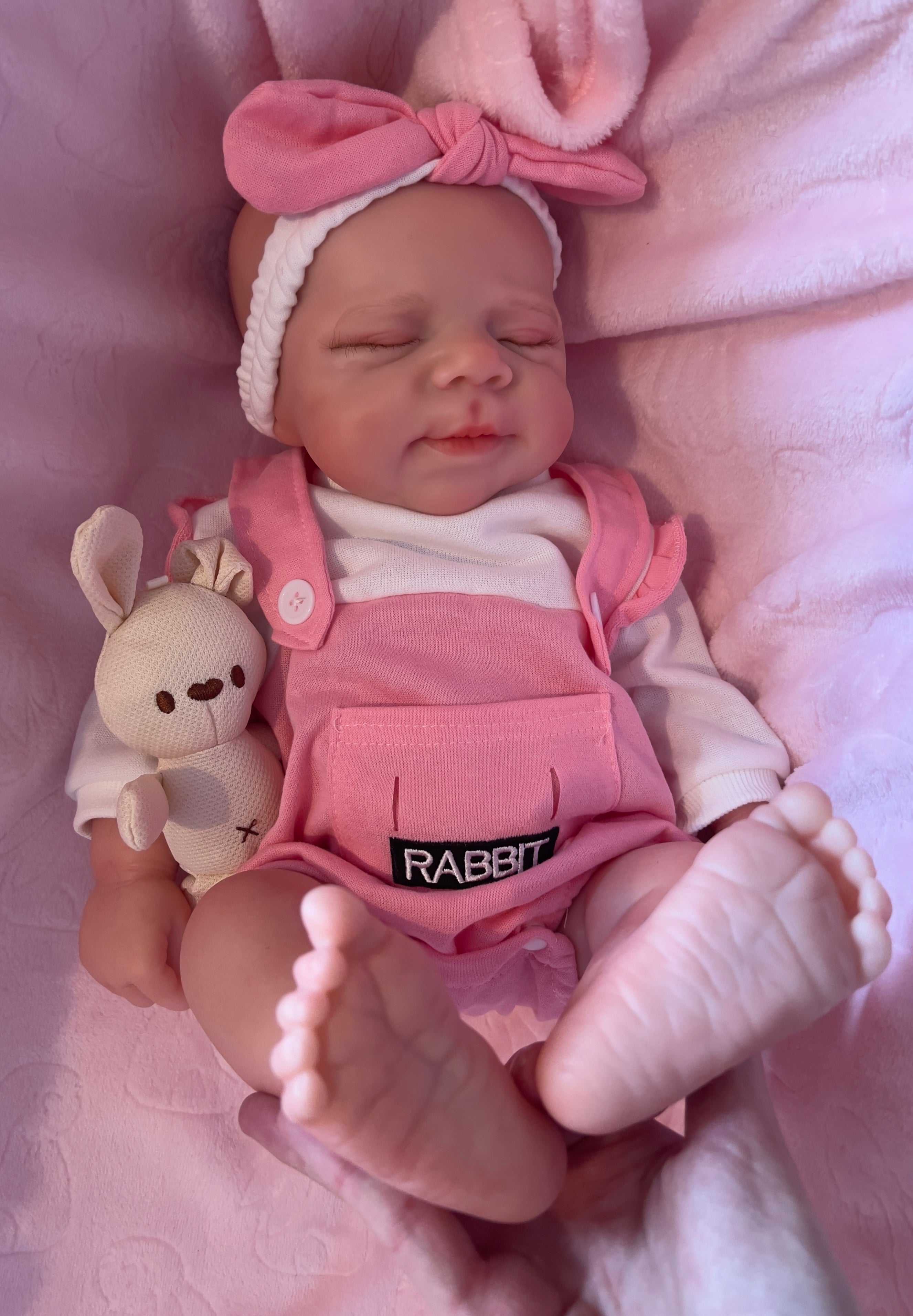 MIA - Realistic 100% Silicone Reborn Baby Doll 47cm, Squishy & Floppy