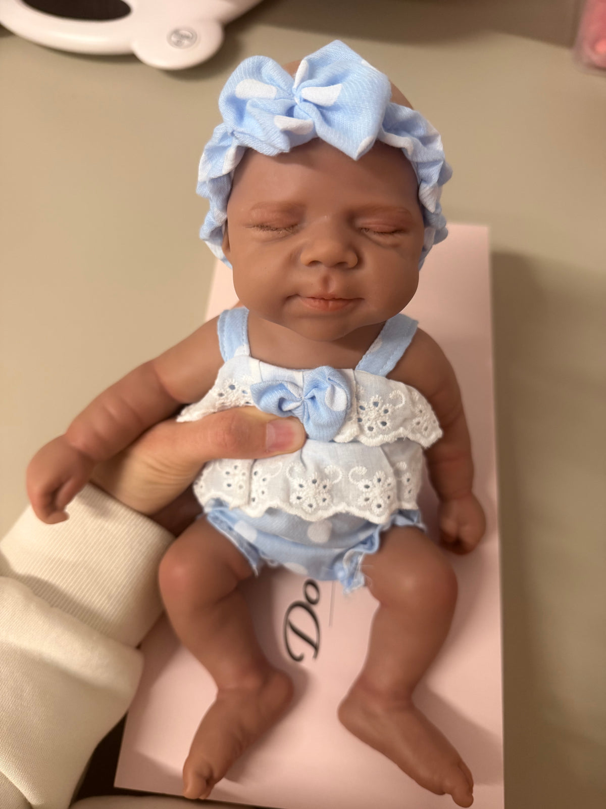 33cm Full Body Silicone Reborn Baby Girl – Mini MIA (Dark Skin) | Dollsy