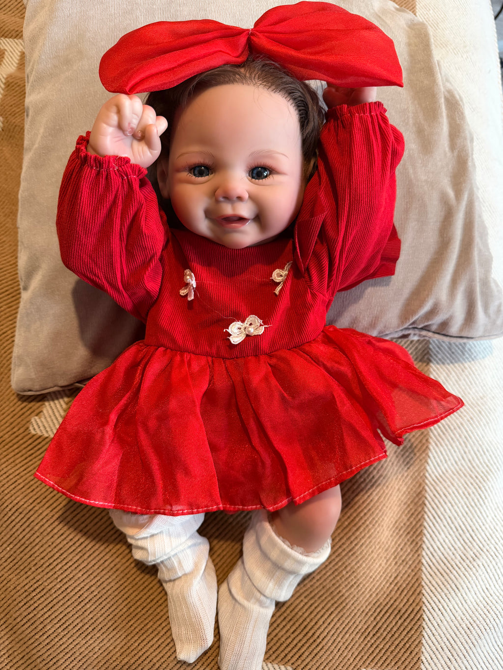 Realistic Full Vinyl Reborn Style Baby Girl – 47cm with Accessories