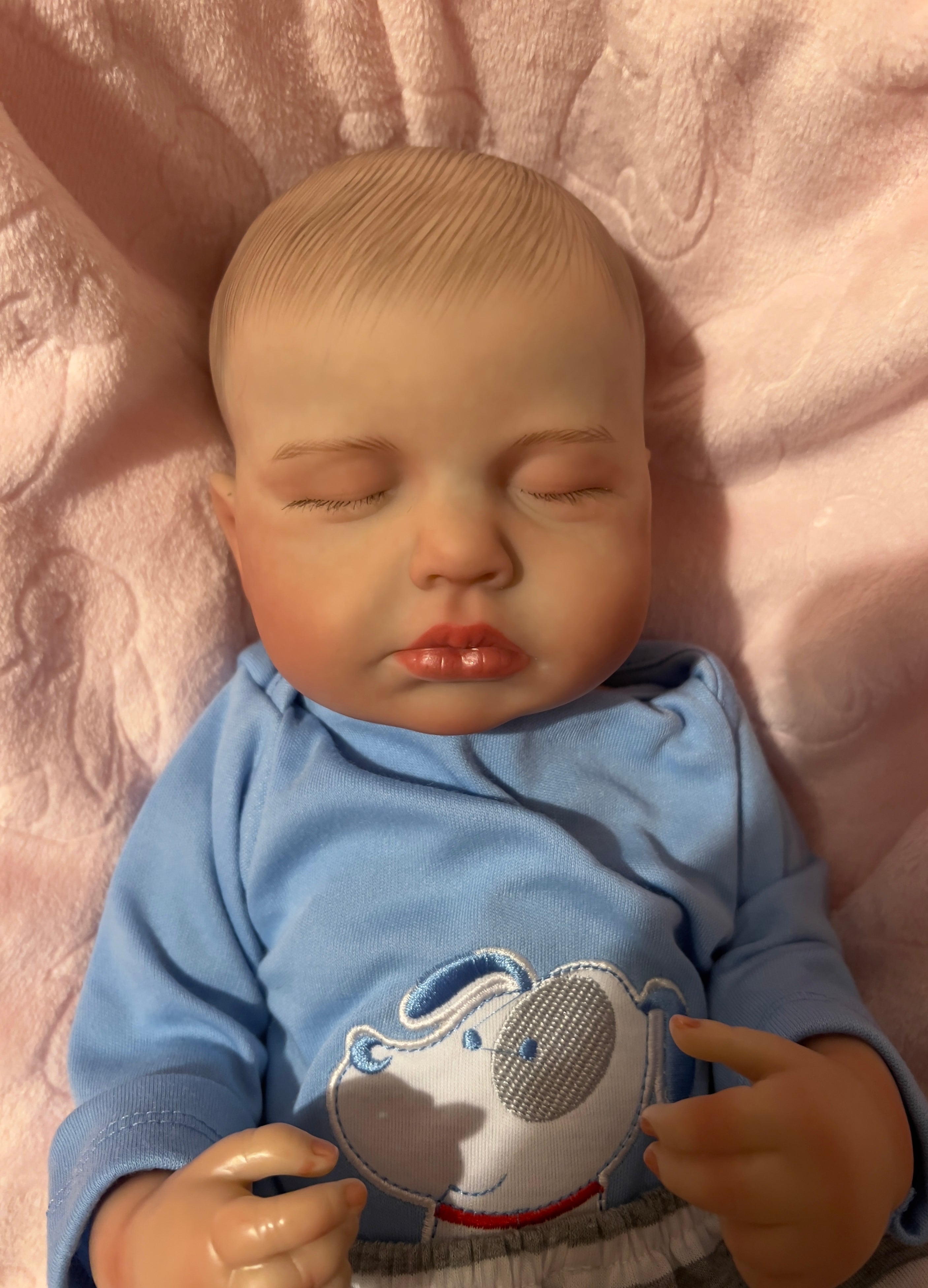 Realistic Full Vinyl Reborn Style Baby Boy – 47cm with Accessories