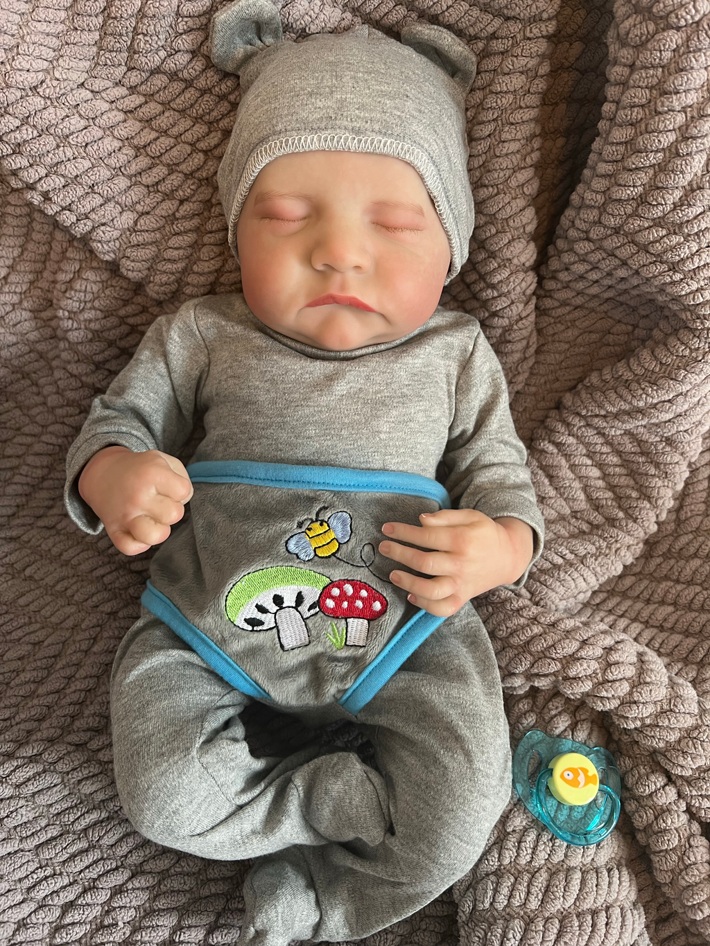 Realistic Full Vinyl Reborn Style Baby Boy – 47cm with Accessories