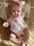 Realistic Reborn Baby Doll – 47cm Soft Cloth Body with Vinyl Limbs & Accessories