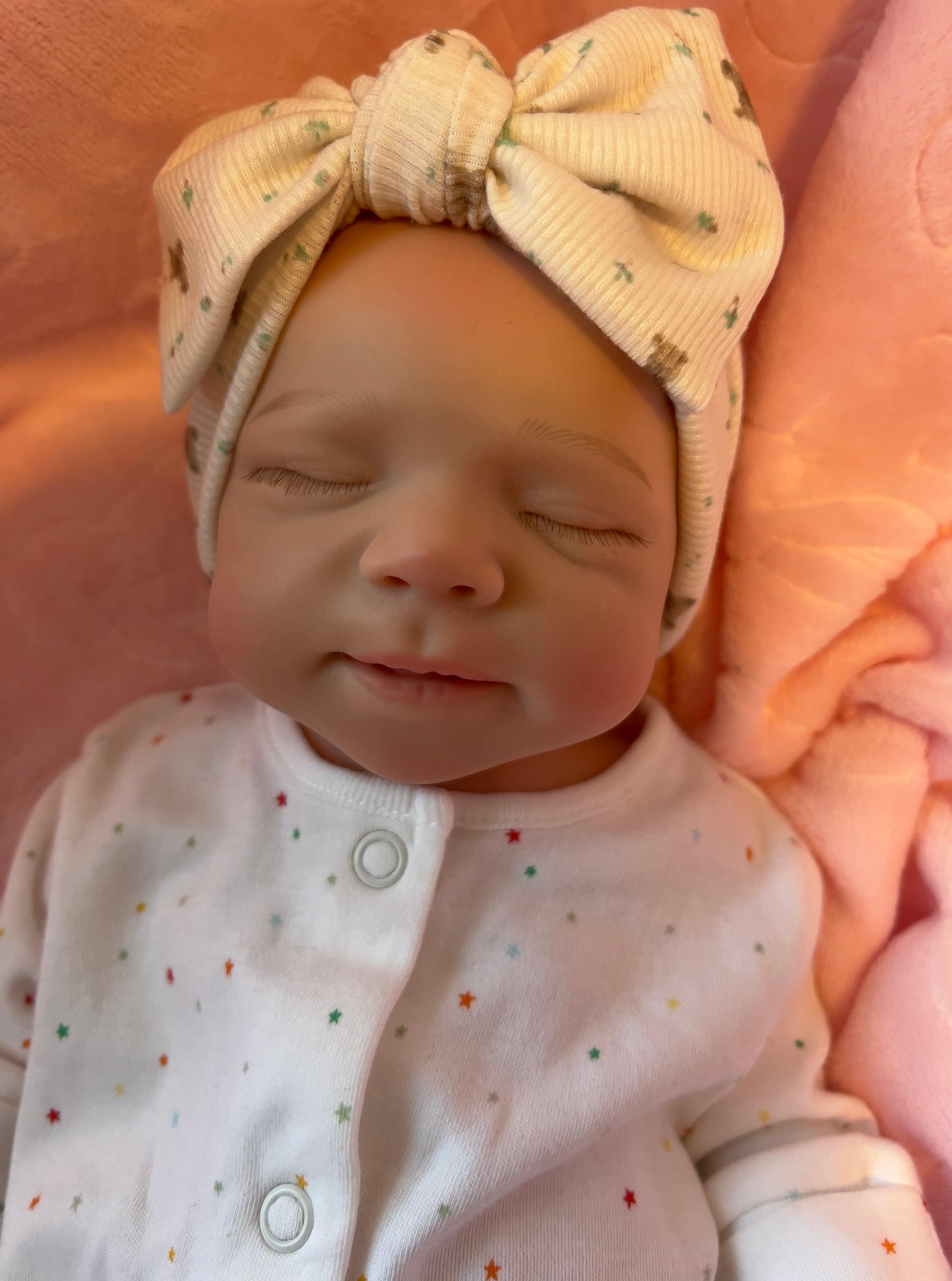 Realistic Silicone Baby Girl Doll – 45cm, Squishy & Floppy with Accessories