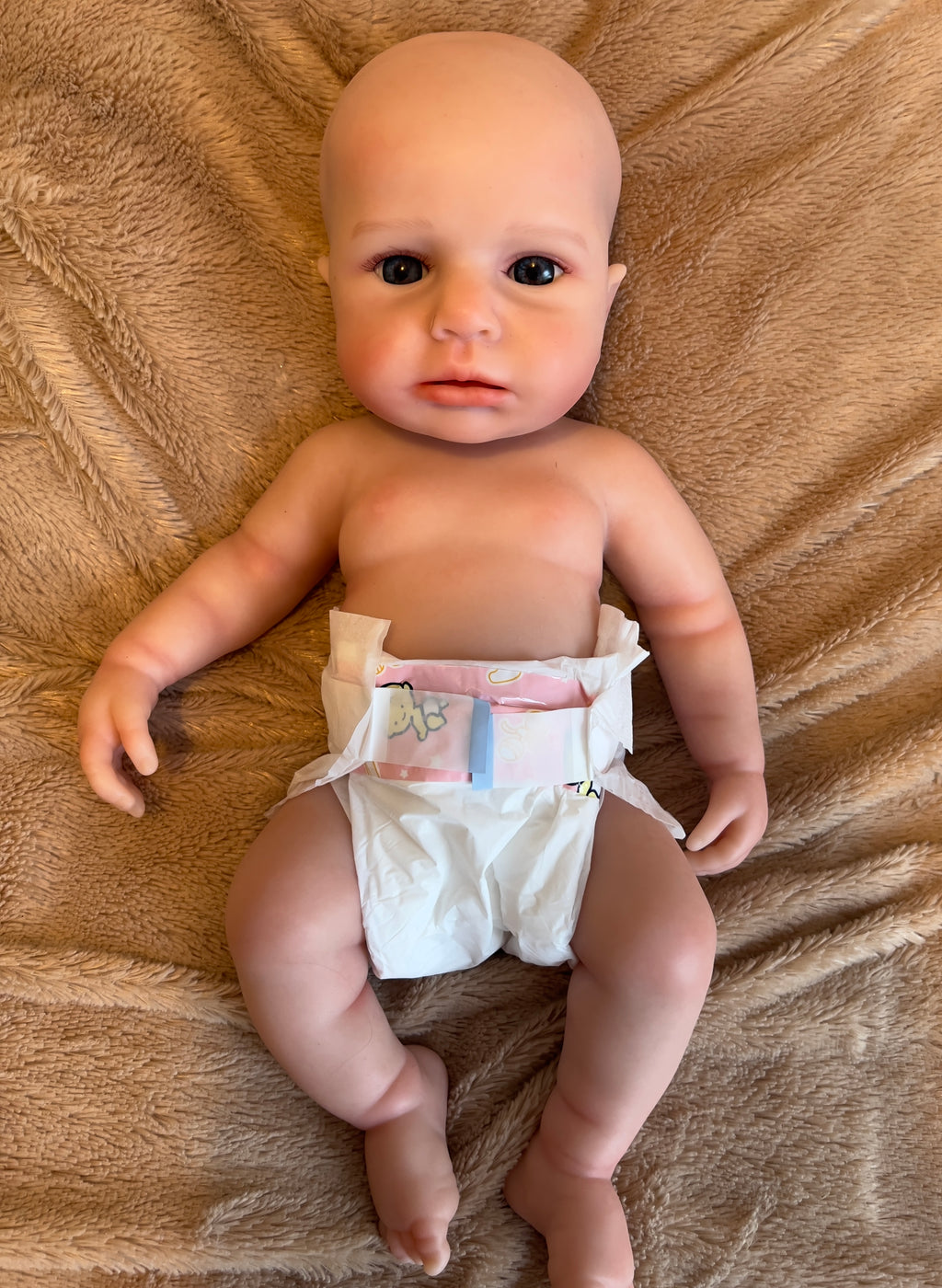 Realistic Silicone Baby Girl Doll – 47cm, Squishy & Floppy with Accessories