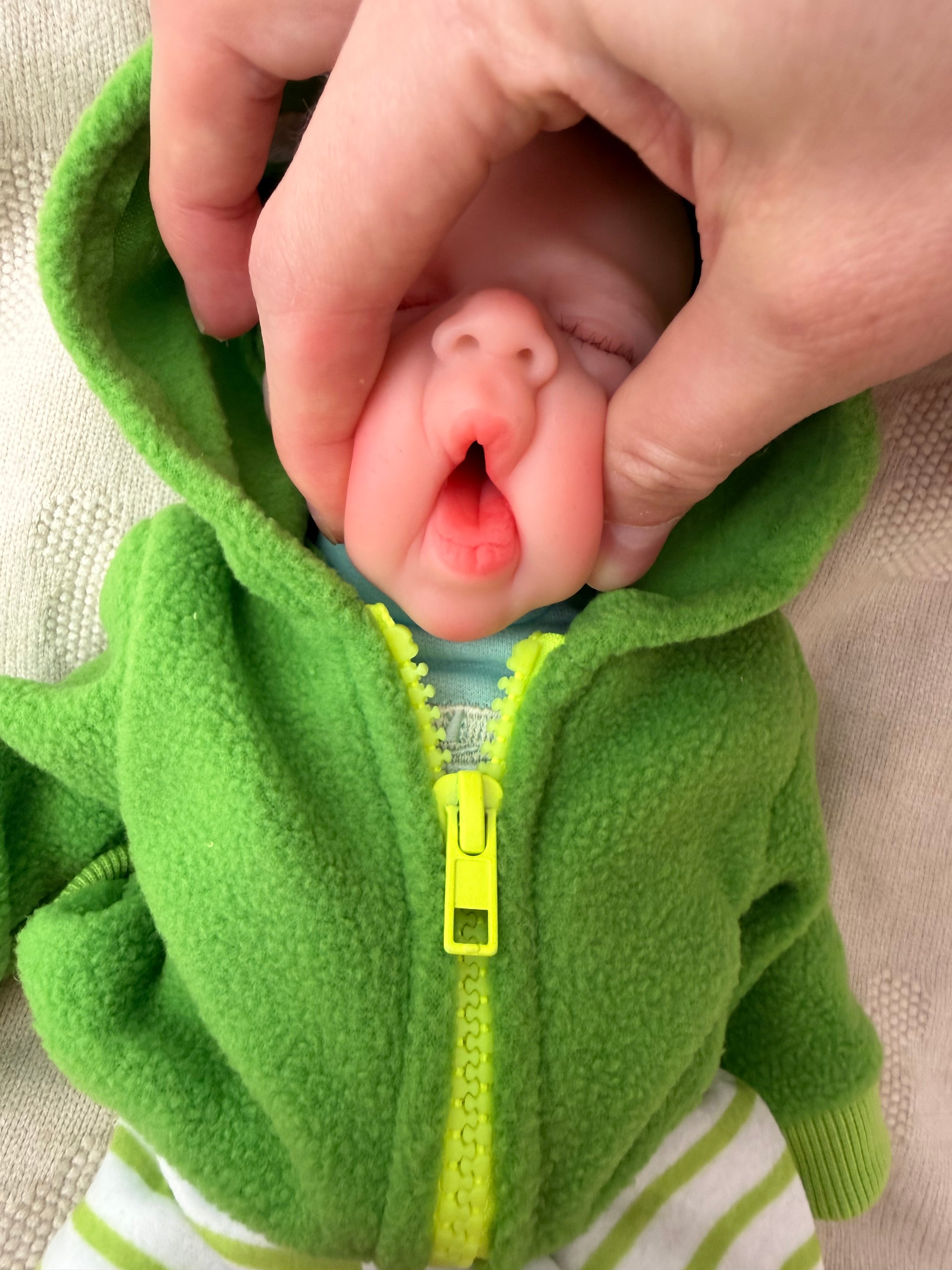 Mini JACK - Realistic 100% Silicone Reborn Baby Doll Boy 33cm, Squishy & Floppy
