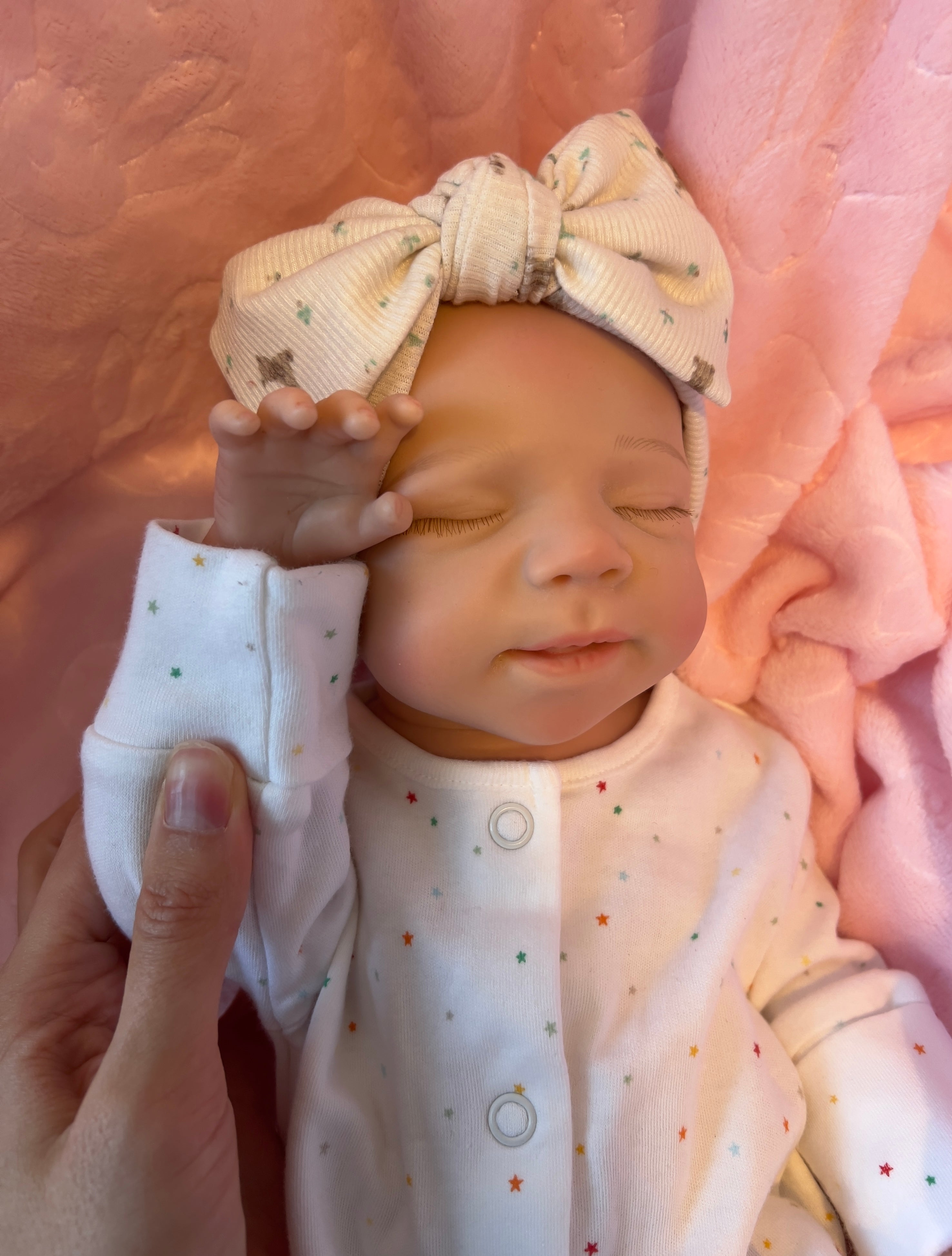 Realistic Silicone Baby Girl Doll – 45cm, Squishy & Floppy with Accessories