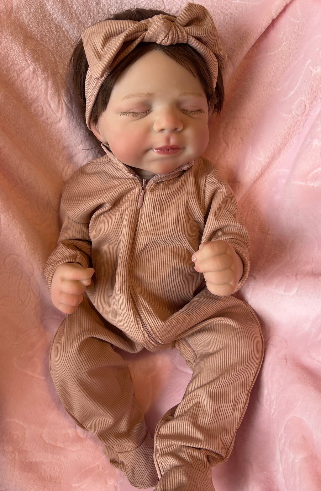 Realistic Full Vinyl Reborn Style Baby Girl – 47cm with Accessories