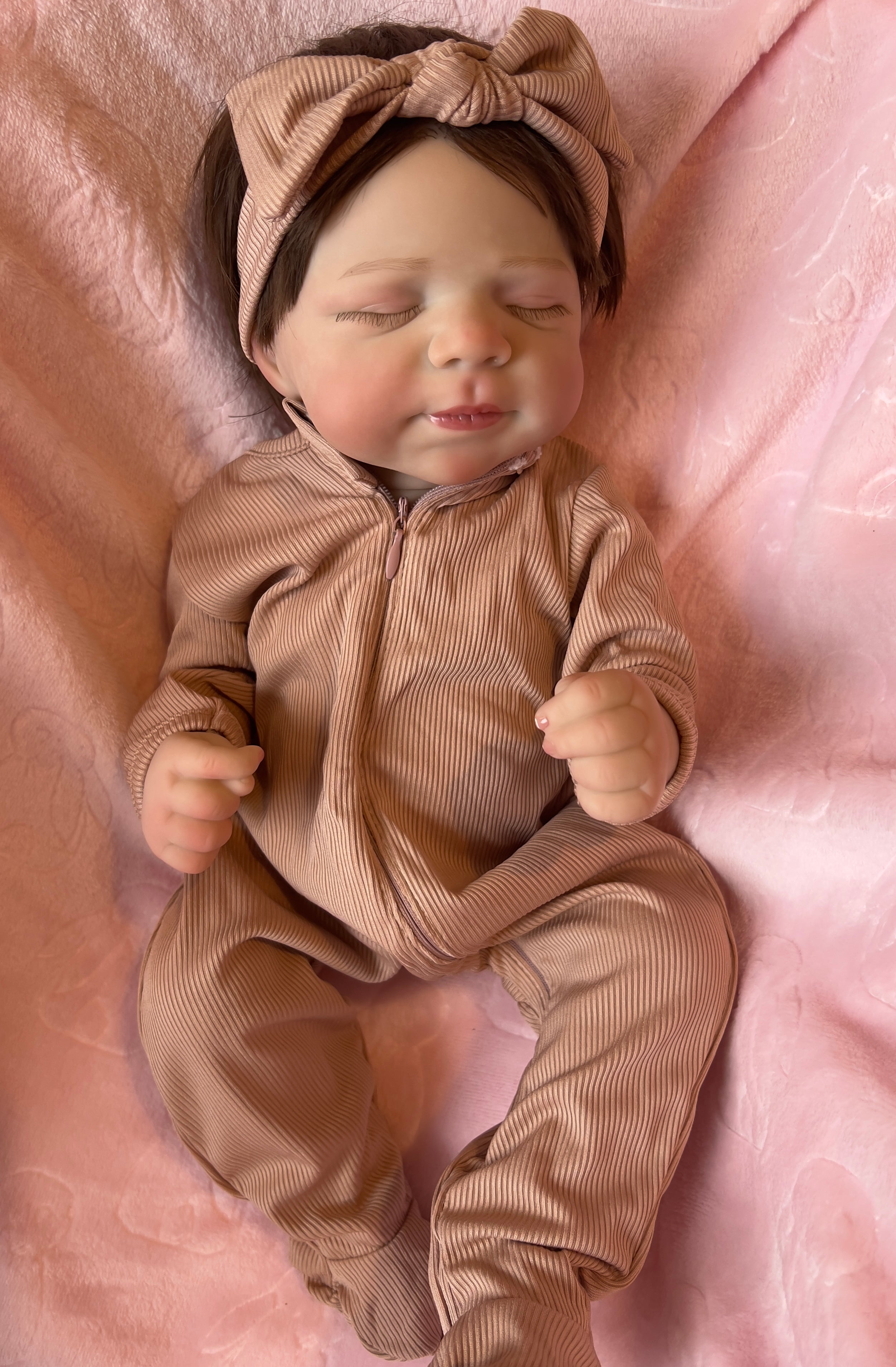 Realistic Full Vinyl Reborn Style Baby Girl – 47cm with Accessories