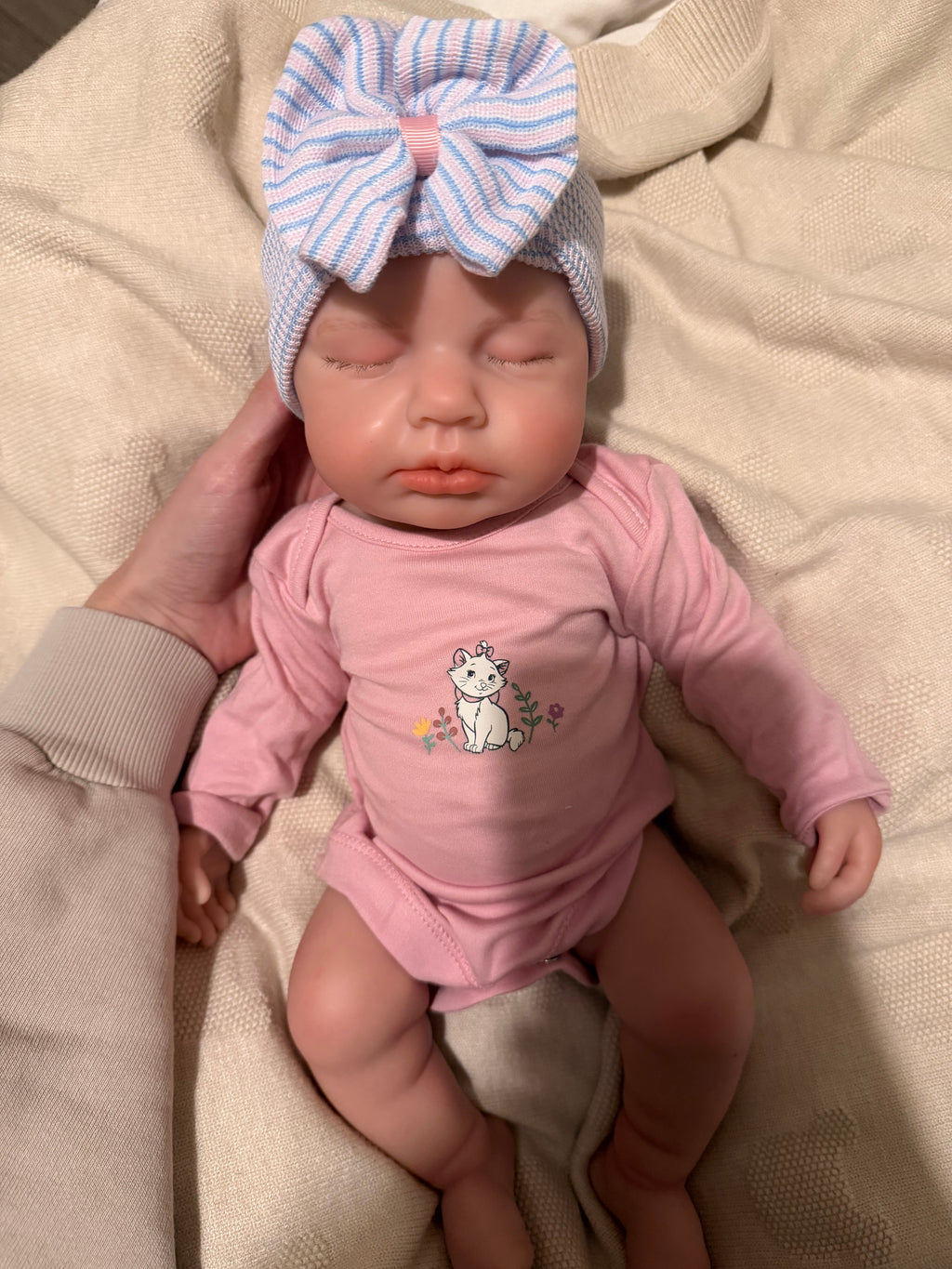 LUCINDA - Realistic 100% Silicone Reborn Baby Doll 47cm, Squishy & Floppy