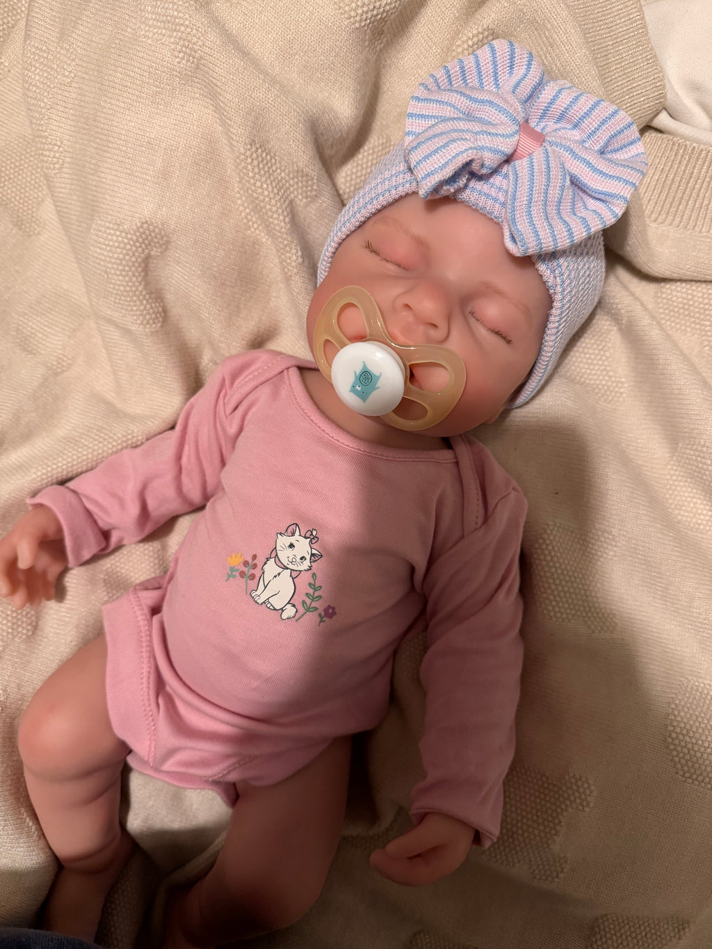 LUCINDA - Realistic 100% Silicone Reborn Baby Doll 47cm, Squishy & Floppy