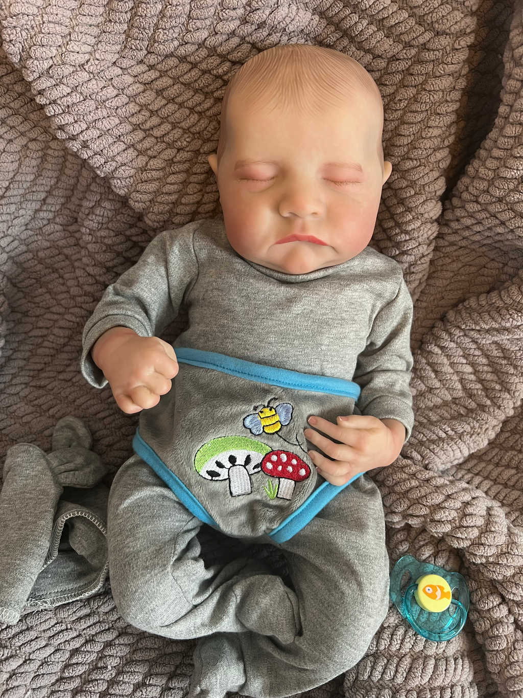 Realistic Full Vinyl Reborn Style Baby Boy – 47cm with Accessories