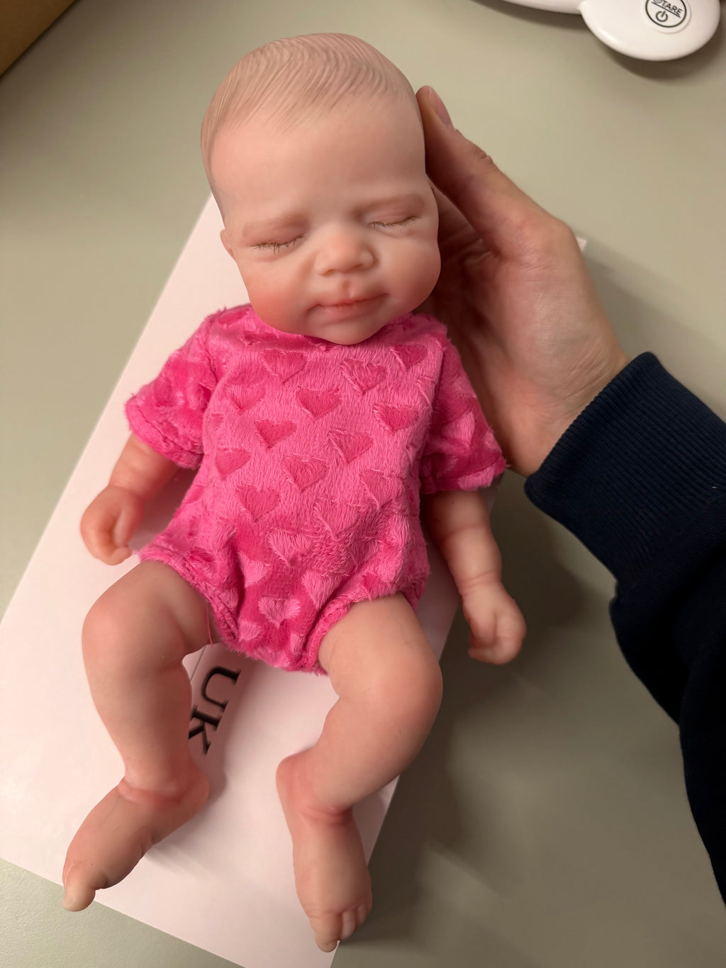 33cm Full Body Silicone Reborn Baby Girl (with painted hair) – Mini MIA | Dollsy