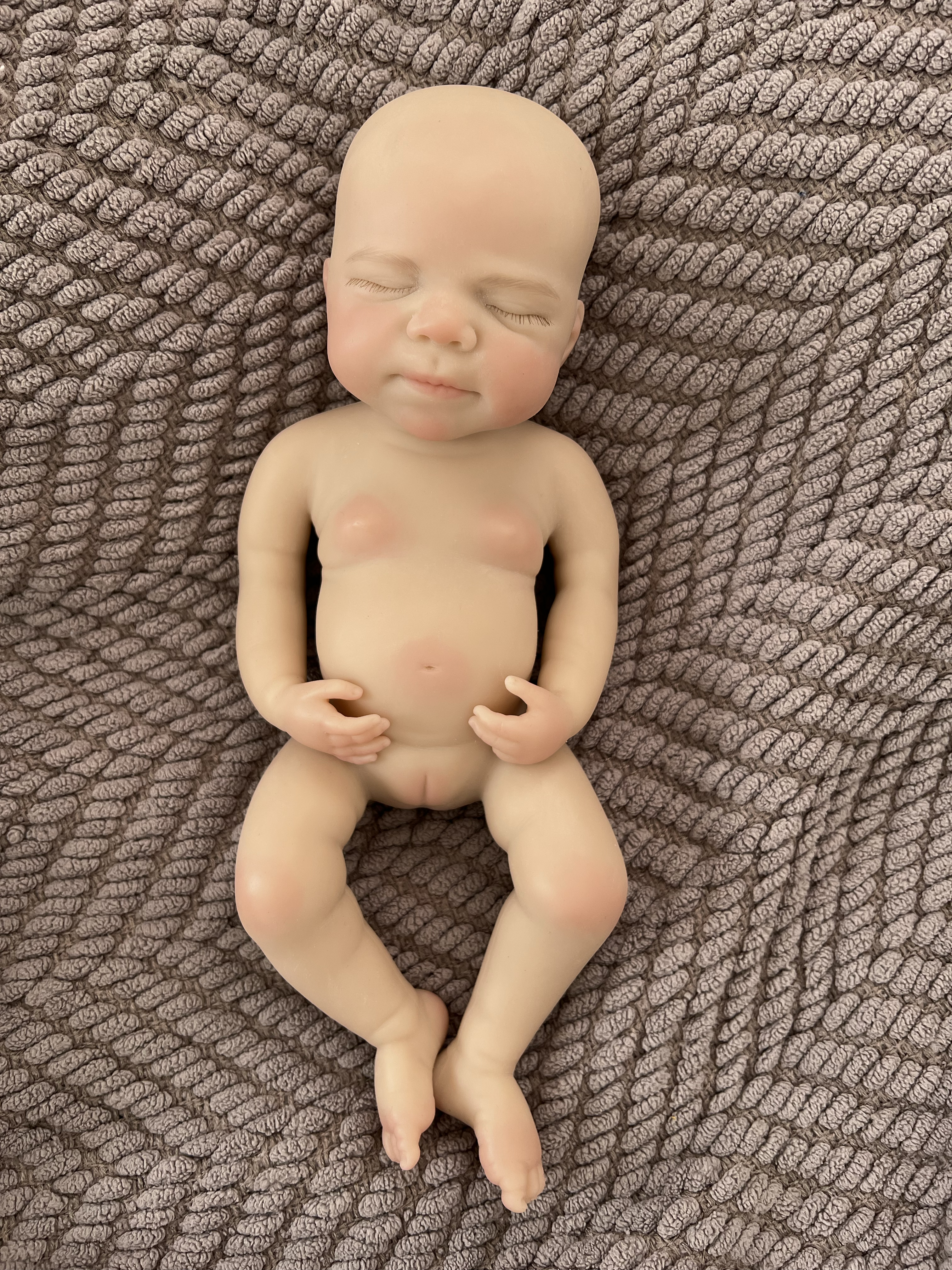 Realistic Silicone Baby Girl Doll – 33cm, Squishy & Floppy