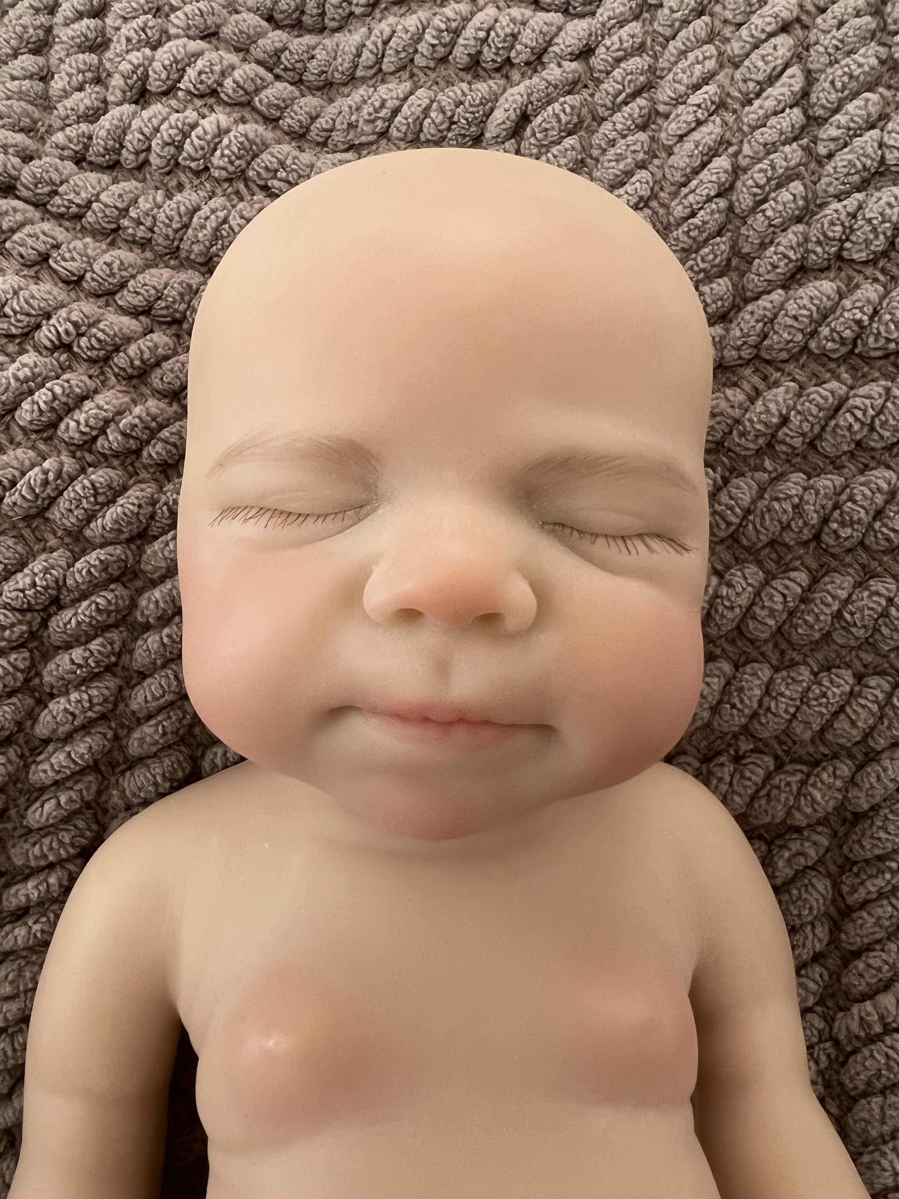 Realistic Silicone Baby Girl Doll – 33cm, Squishy & Floppy