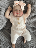 Realistic Reborn Baby Doll – 47cm Soft Cloth Body with Vinyl Limbs & Accessories