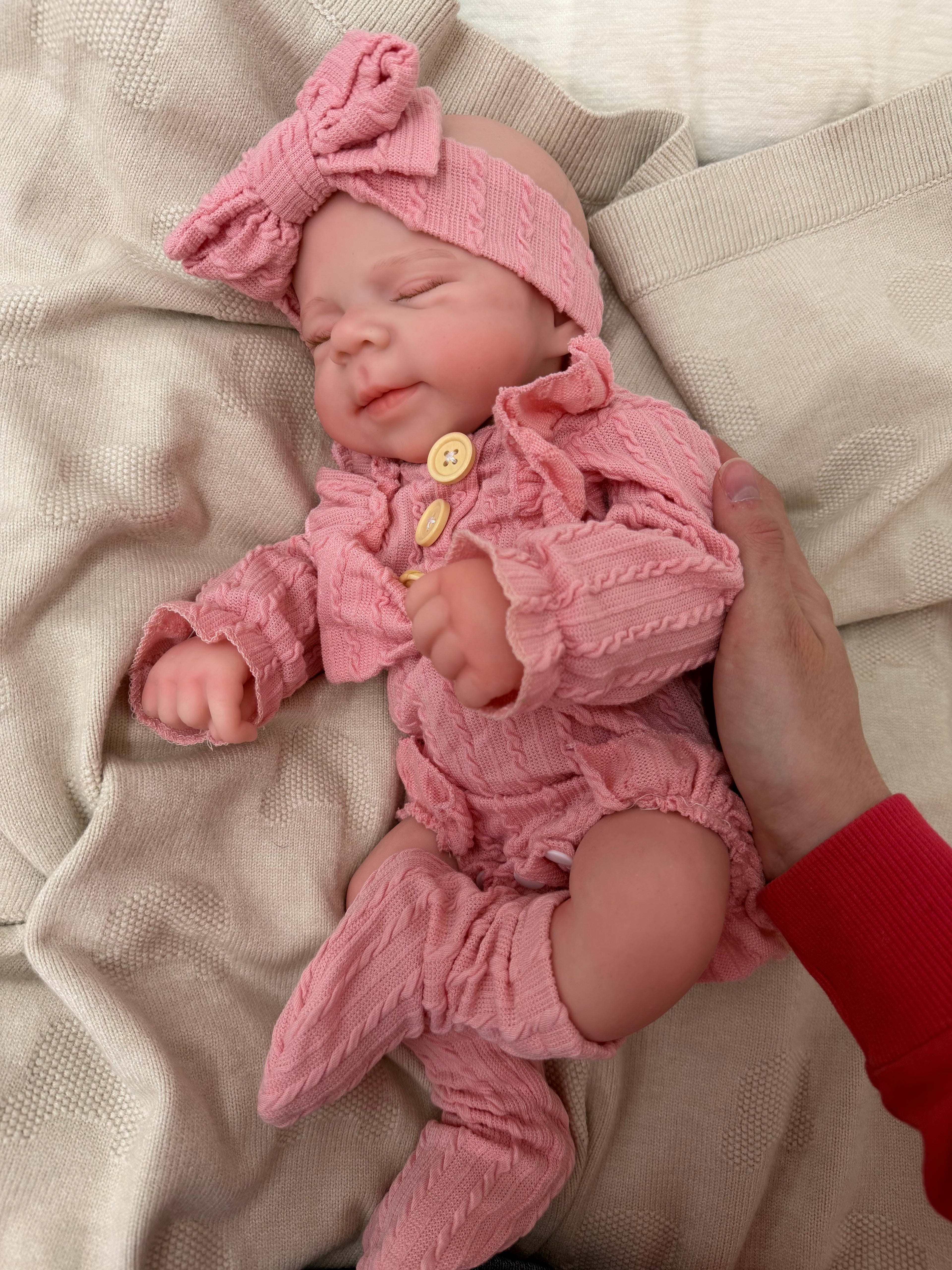 MIA - Realistic 100% Silicone Reborn Baby Doll 47cm, Squishy & Floppy