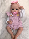 Realistic Full Vinyl Reborn Style Baby Girl – 47cm with Accessories