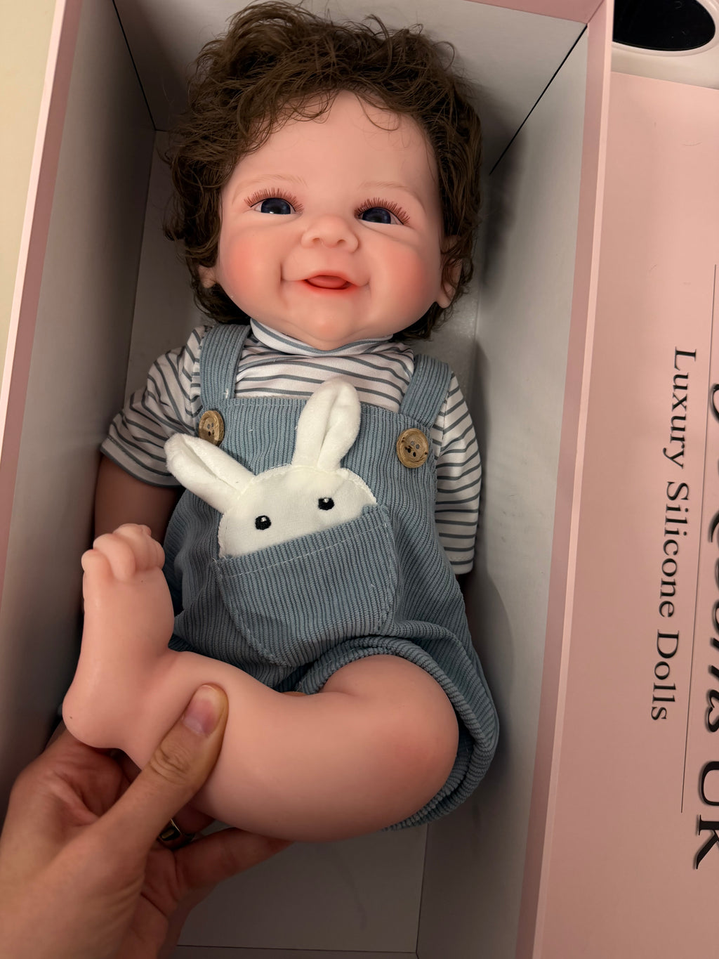 47cm Full Body Silicone Reborn Baby Boy with Hand-Rooted Nylon Hair – JAMES | Dollsy